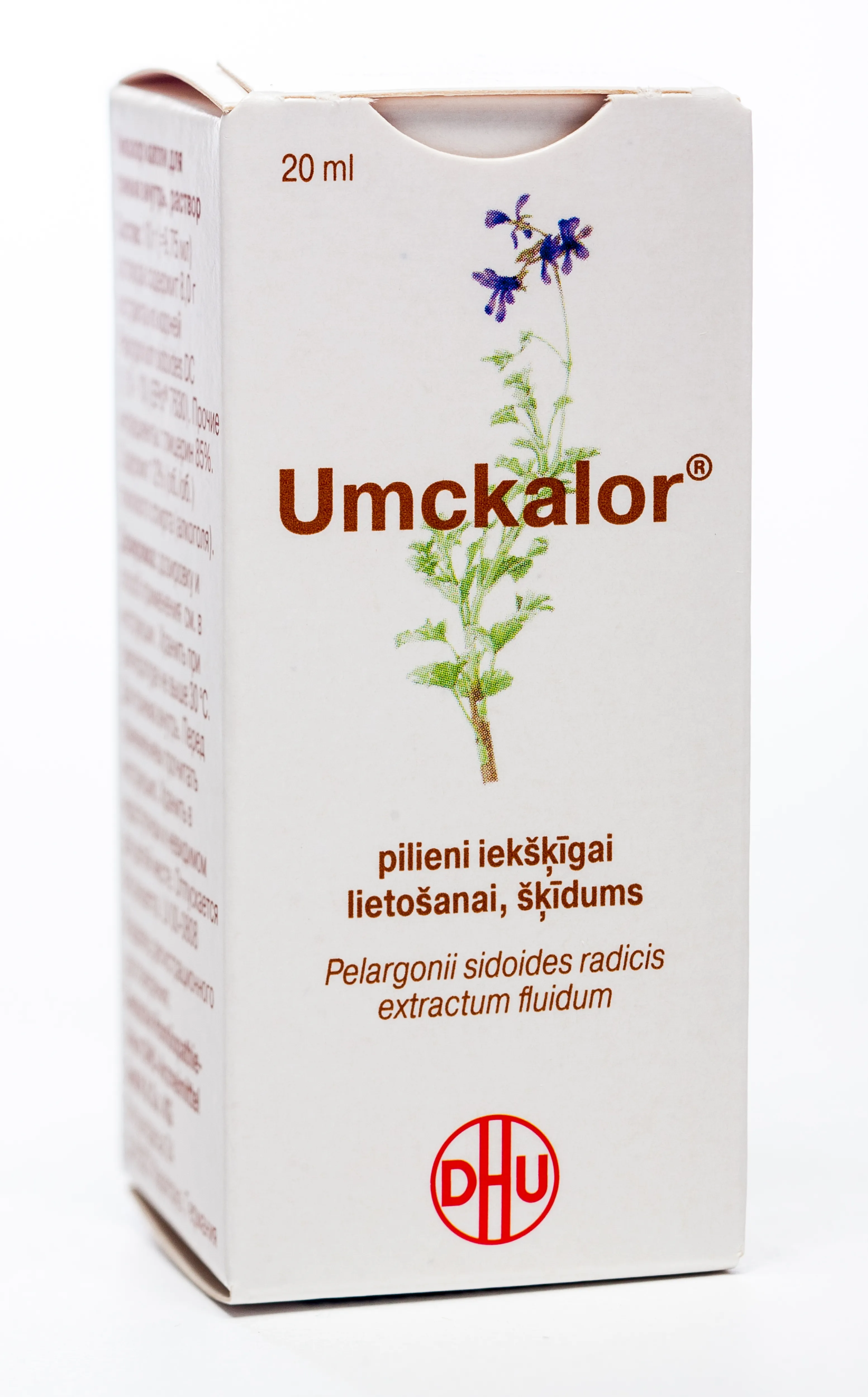 UMCKALOR® šķīdums, 20 ml - Produkta attēls 