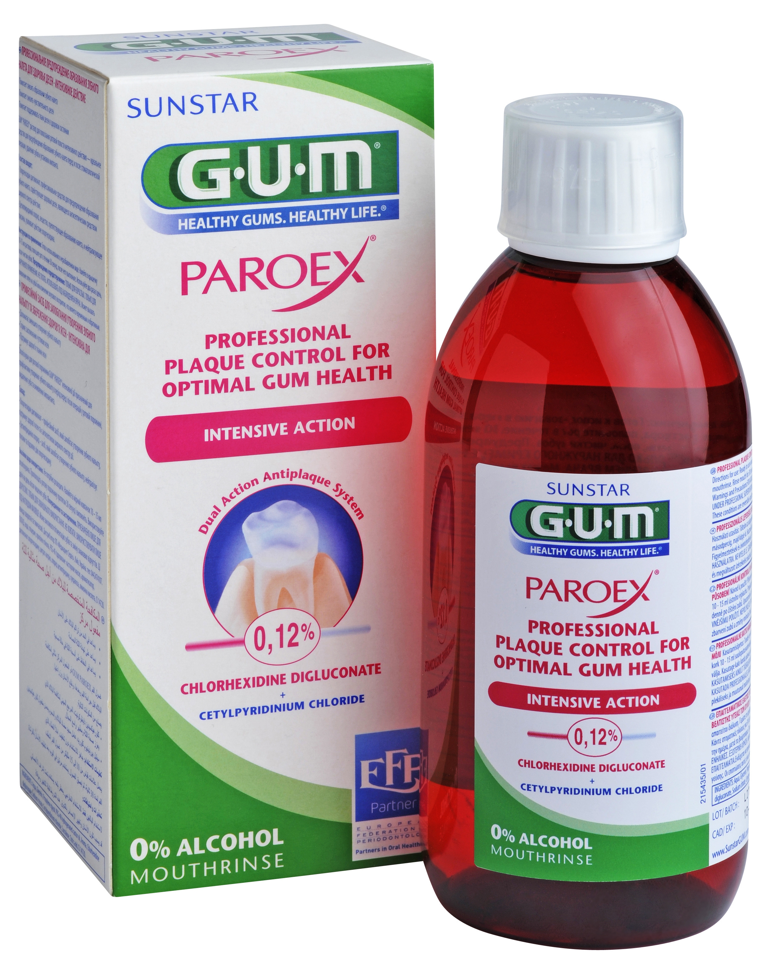 GUM® Paroex mutes skalotājs 0,12% CHX+CPC, 300 ml - Produkta attēls 