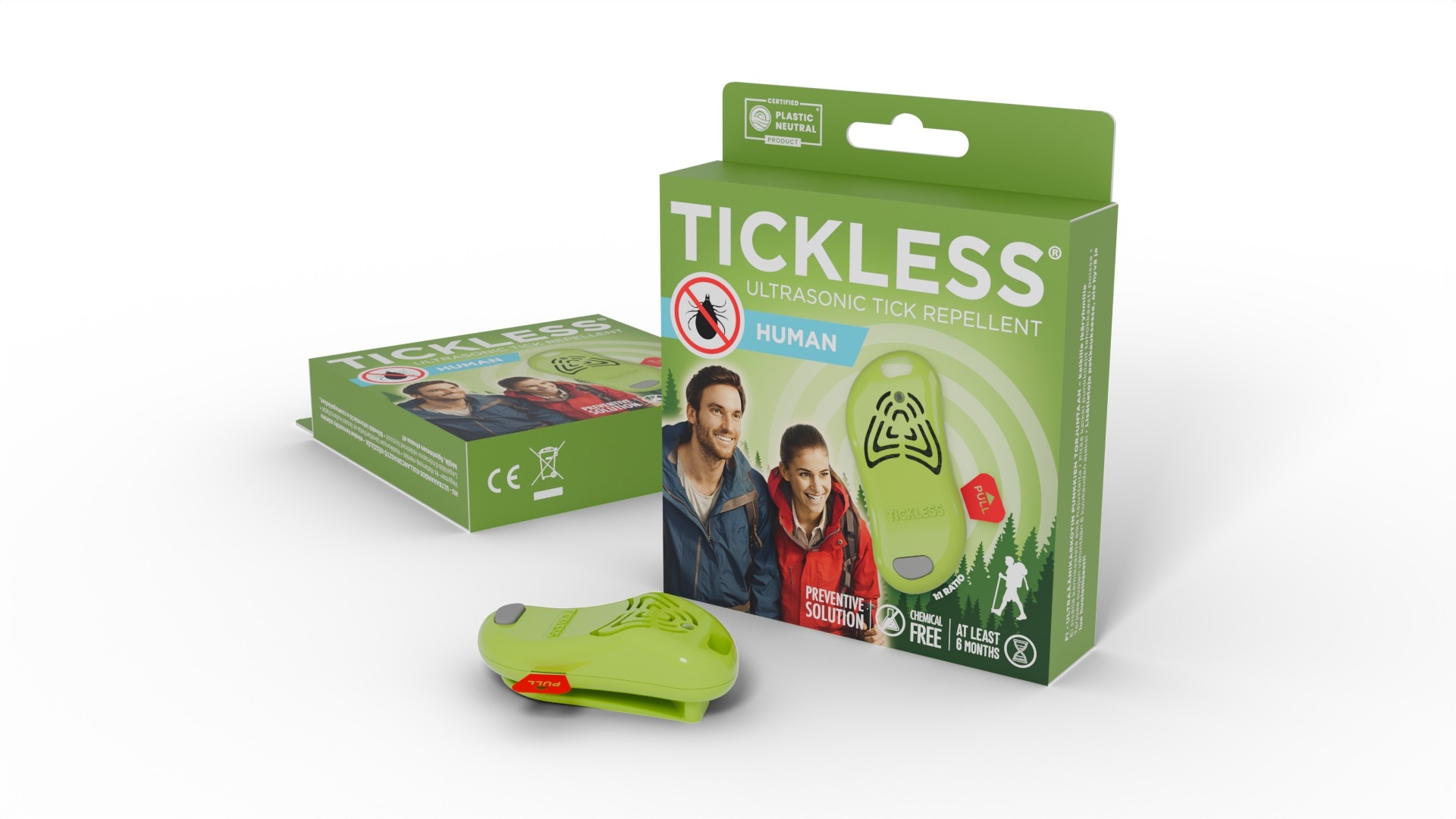 Tickless Human ultraskaņas repelenta ierīce, zaļa - Produkta attēls 