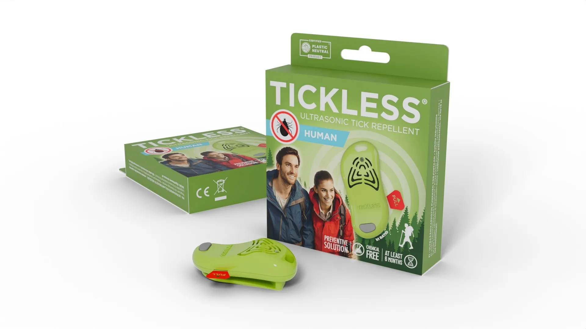 Tickless Human ultraskaņas repelenta ierīce, zaļa - Produkta attēls 