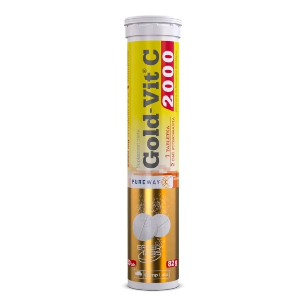 OlLIMP LABS® Gold Vit. C 2000 mg putojošās tabletes (citrons), 20 gab - Produkta attēls 