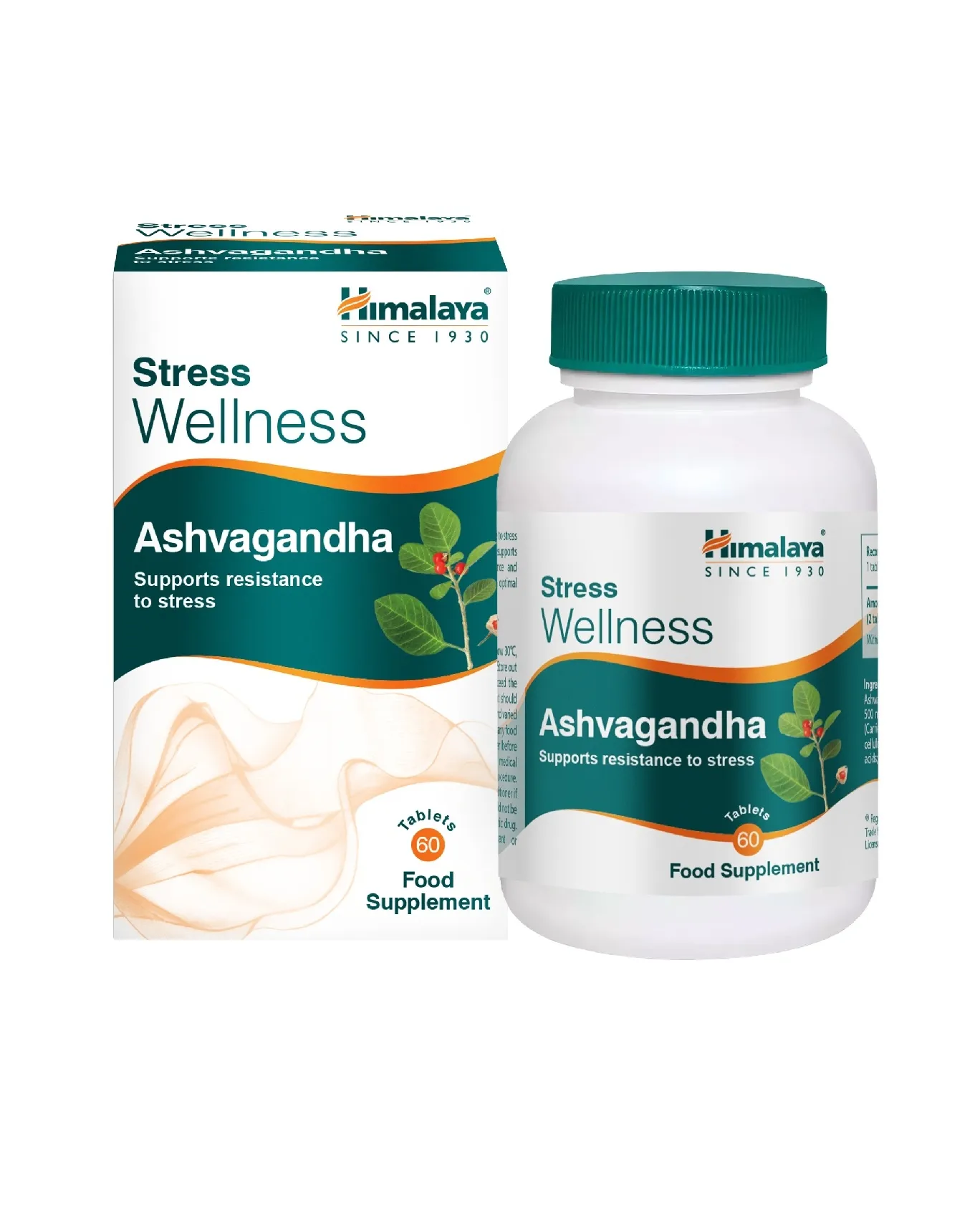 HIMALAYA Ashvagandha tabletes, 60 gab - Produkta attēls 