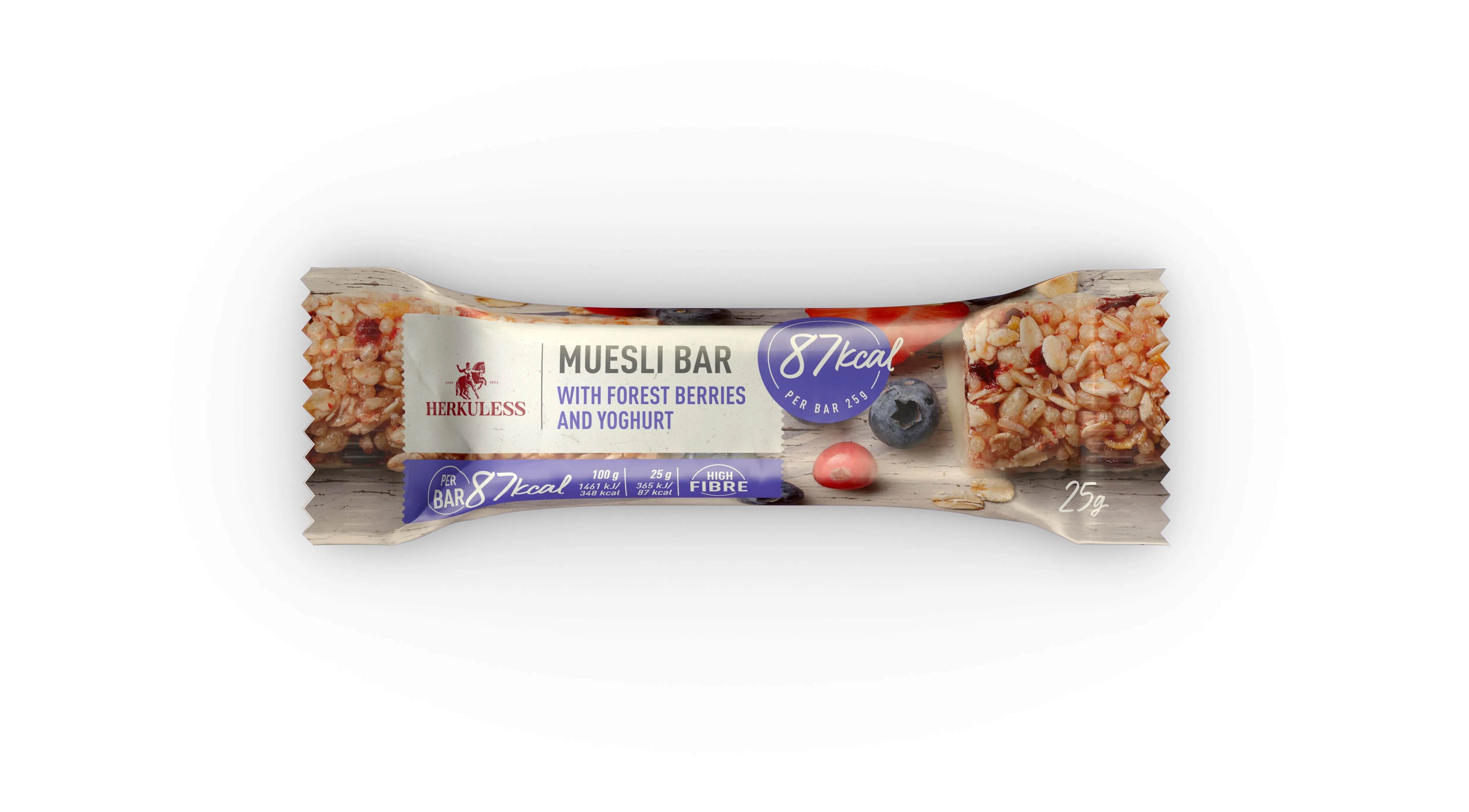HERKULESS Musli batoniņš ar meža ogām, 25 g - Produkta attēls 