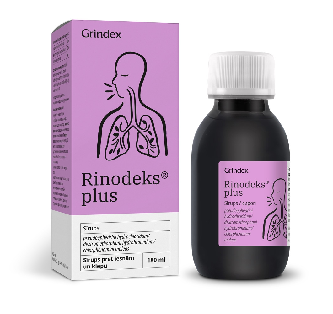 RINODEKS Plus sīrups, 180 ml - Produkta attēls 