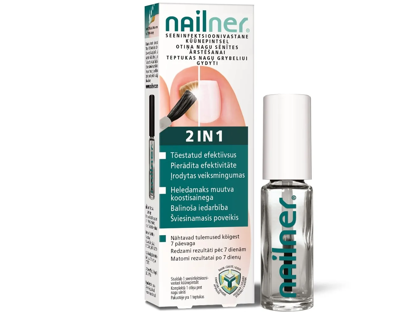 NAILNER OTIŅA 2IN1 5ML N1 - Produkta attēls 