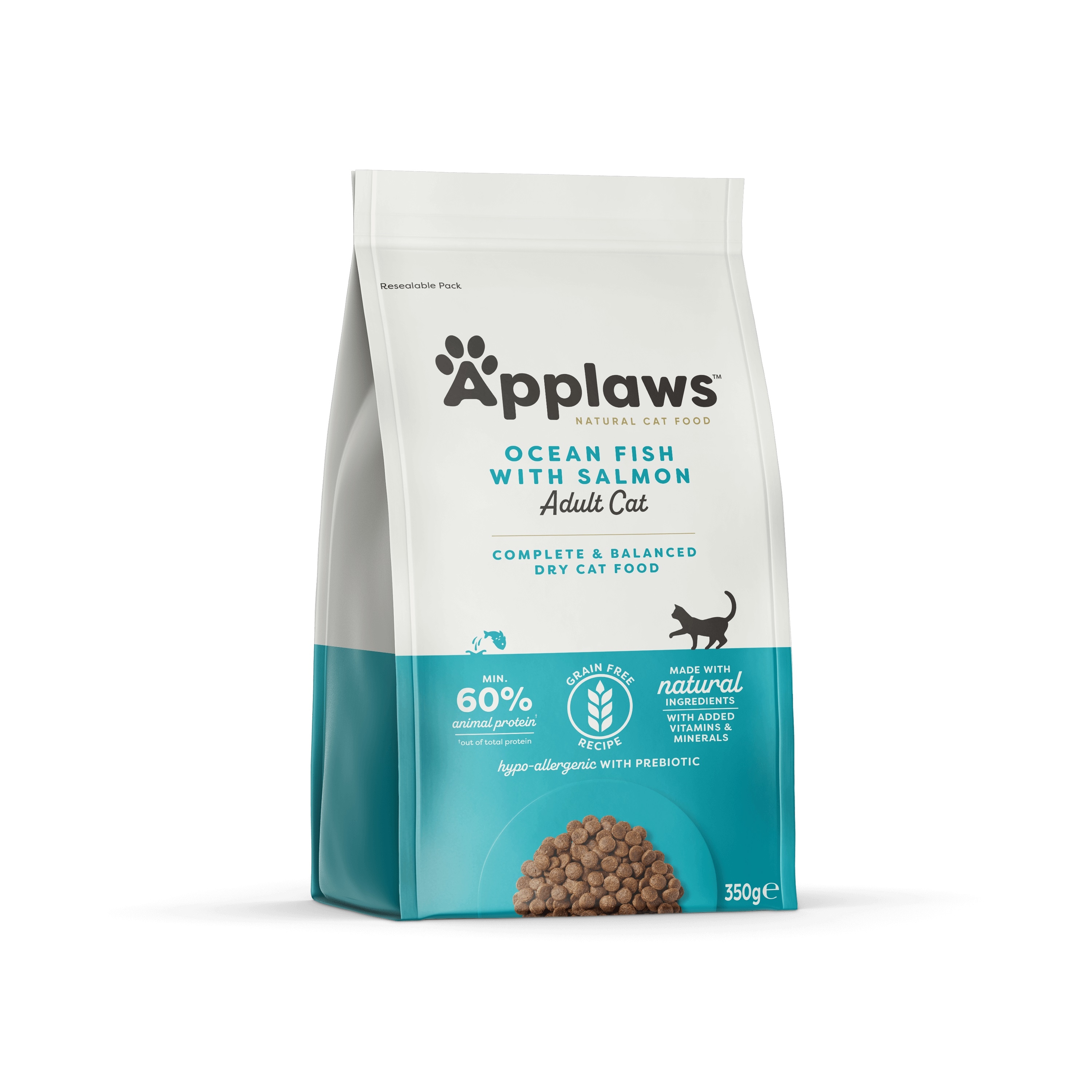 Applaws kaķu sausā barība ok.zivs/lasis 350g - Produkta attēls 