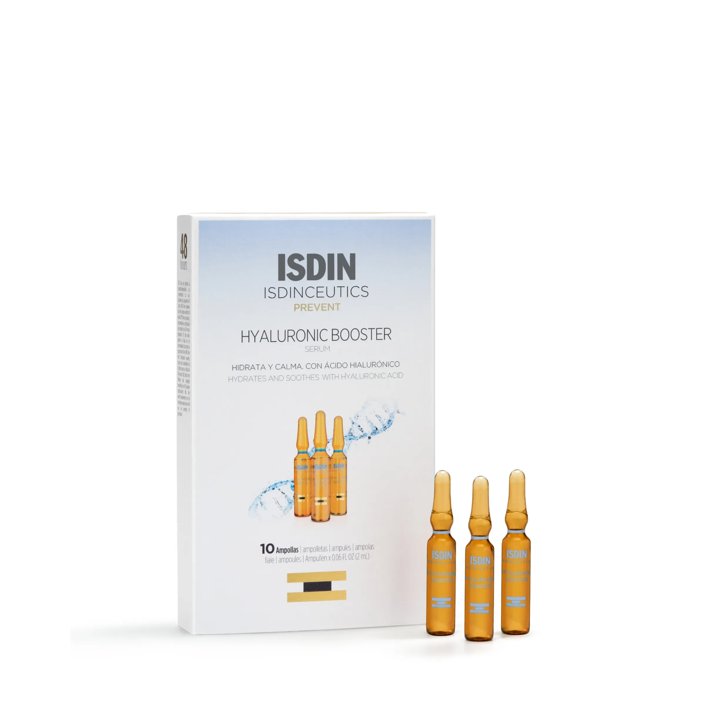 ISDIN Hyaloronic Booster ampulas, 2 ml x 10 gab. - Produkta attēls 