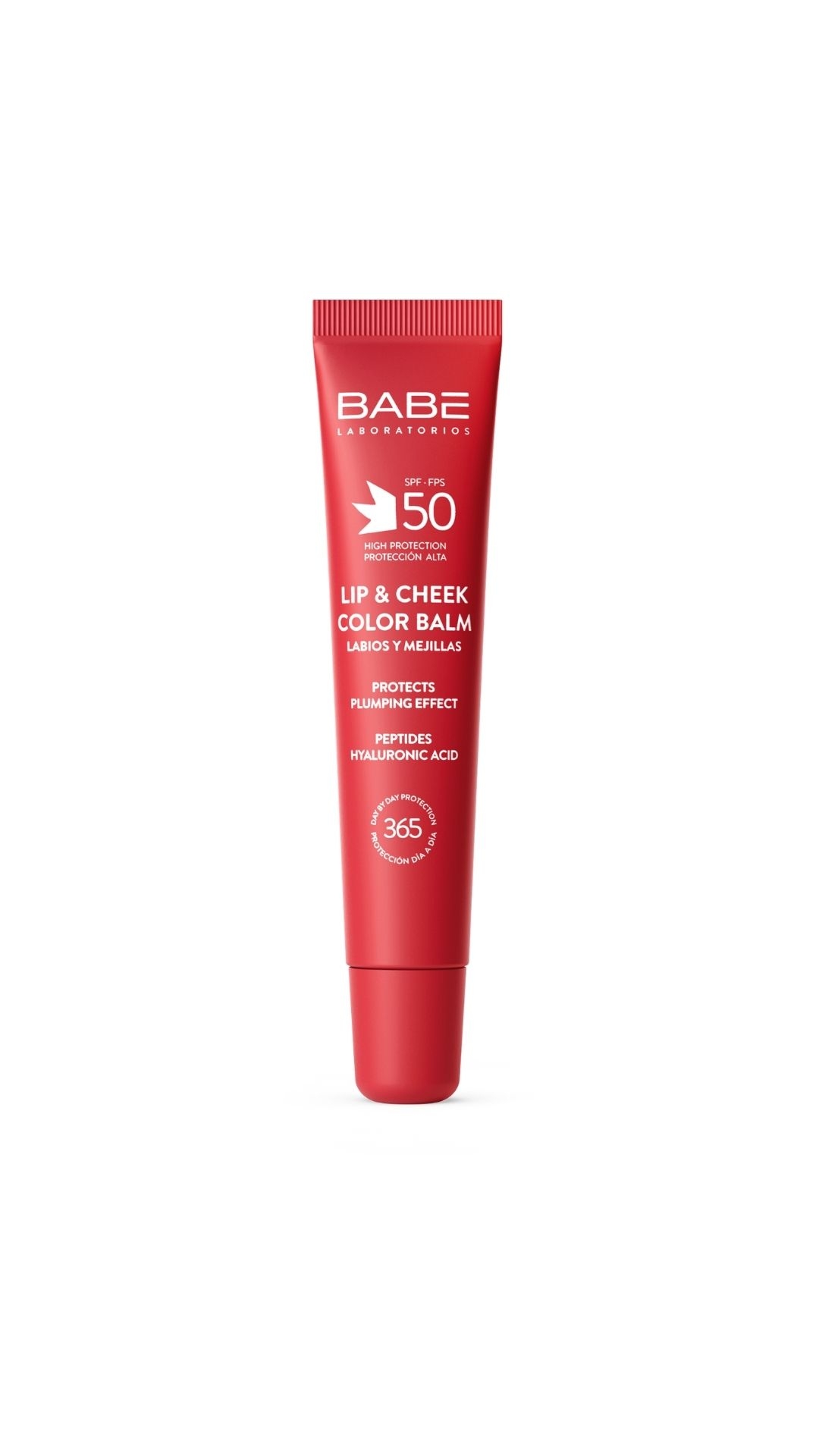 BABE LIP & CHEEK SPF50 BALZAMS LŪPĀM UN VAIGIEM SARKANS 20ML - Produkta attēls 