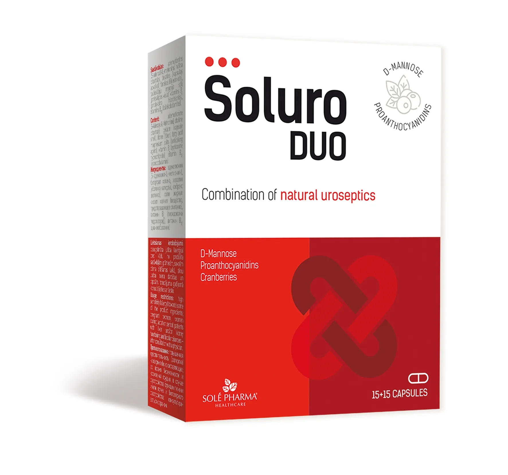 Soluro DUO kapsulas, 15 gab + 15 gab - Produkta attēls 