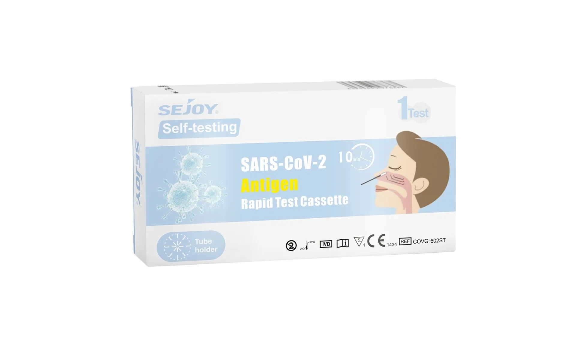 SEJOY COVID-19 nazālais ātrais antigēna tests, 1 gab. - Produkta attēls 