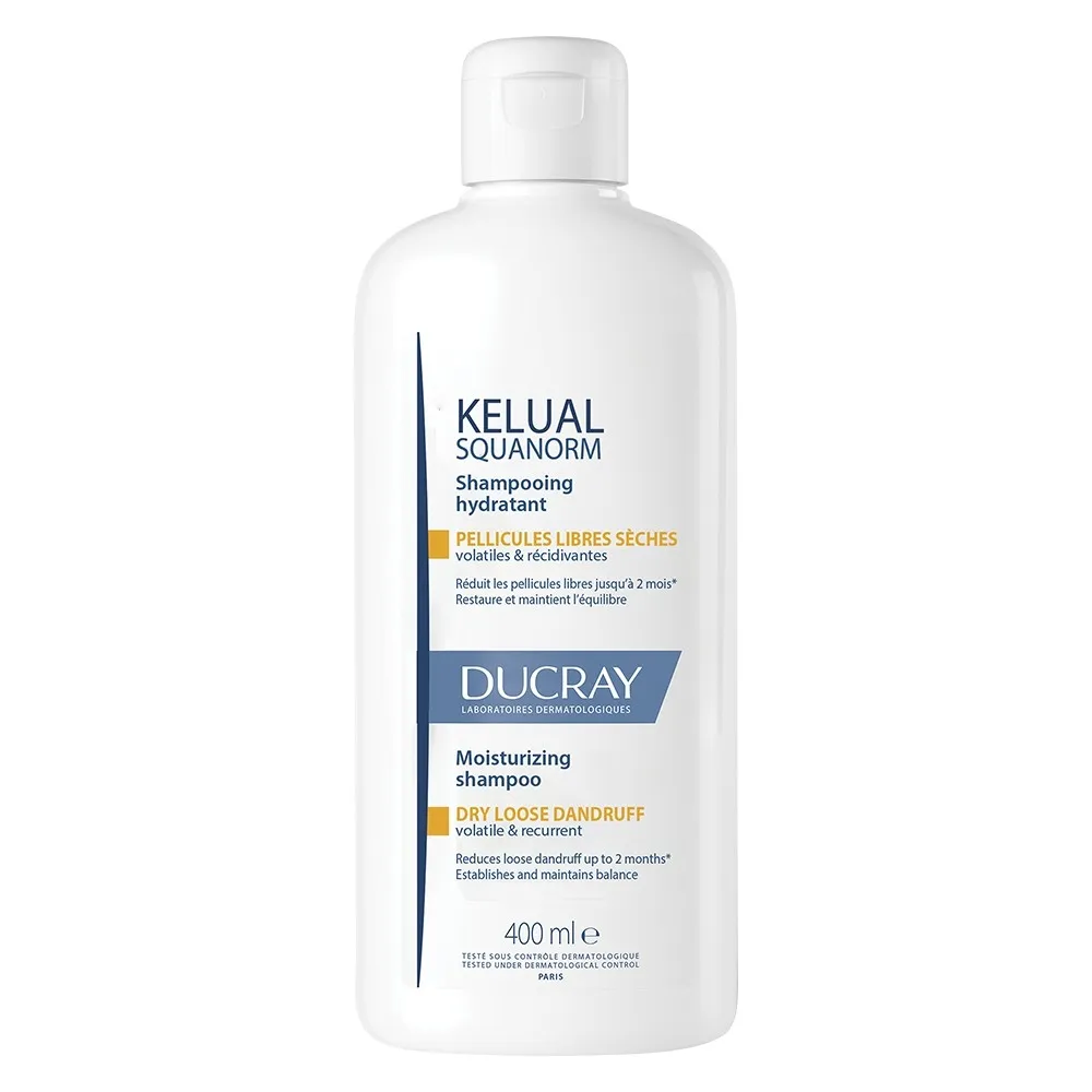 DUCRAY Kelual Squanorm šampūns sausām blaugznām, 400 ml - Produkta attēls 