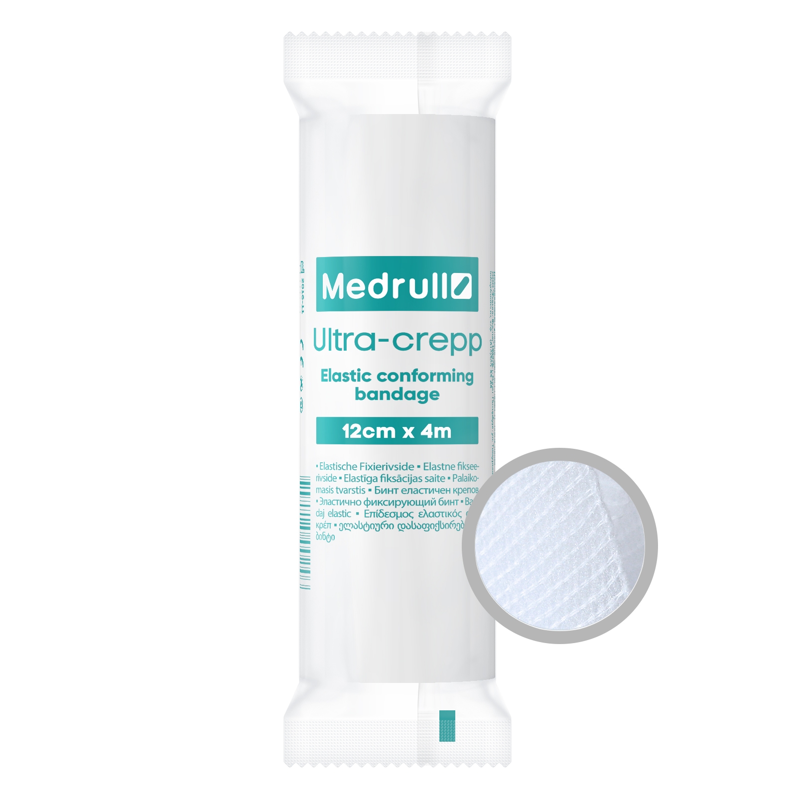 MEDRULL Saite elastīgā Ultra-crepp, 4 m x 12 cm - Produkta attēls 