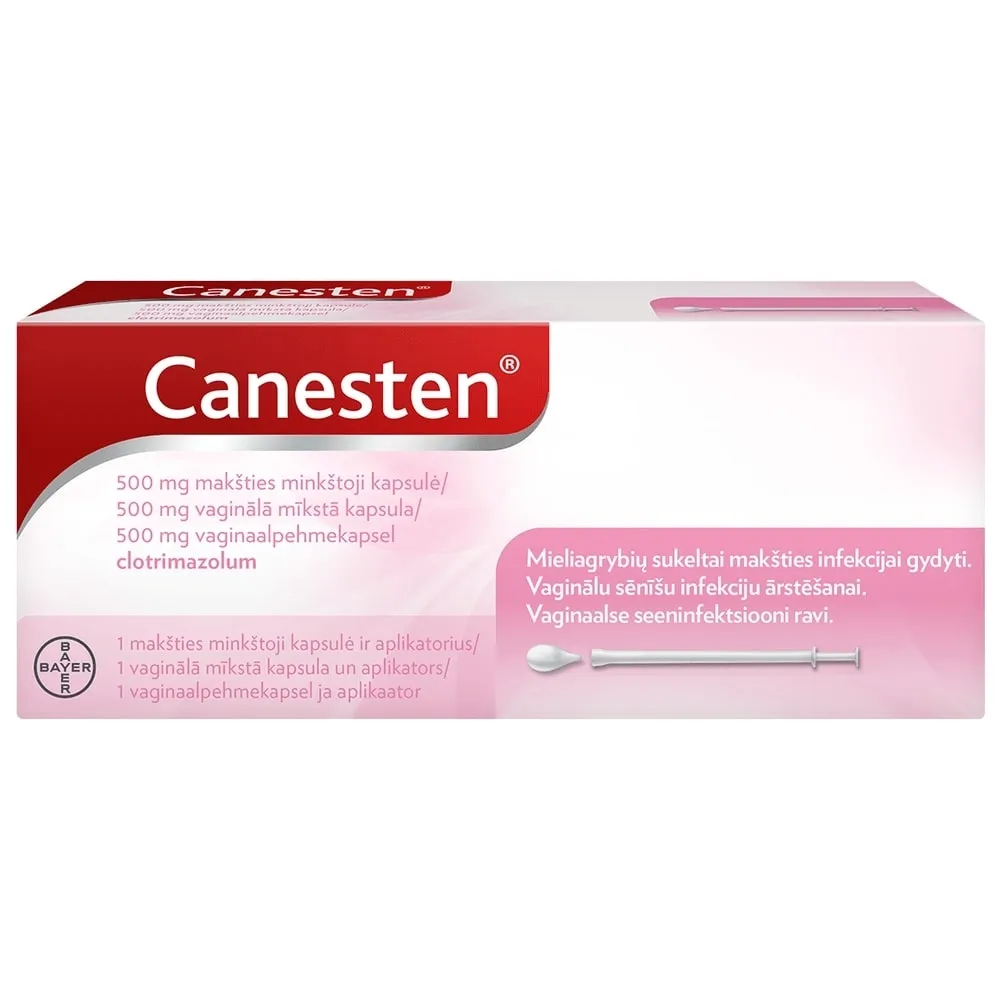 CANESTEN 500 mg vaginālā kapsula, 1 gab. - Produkta attēls 4