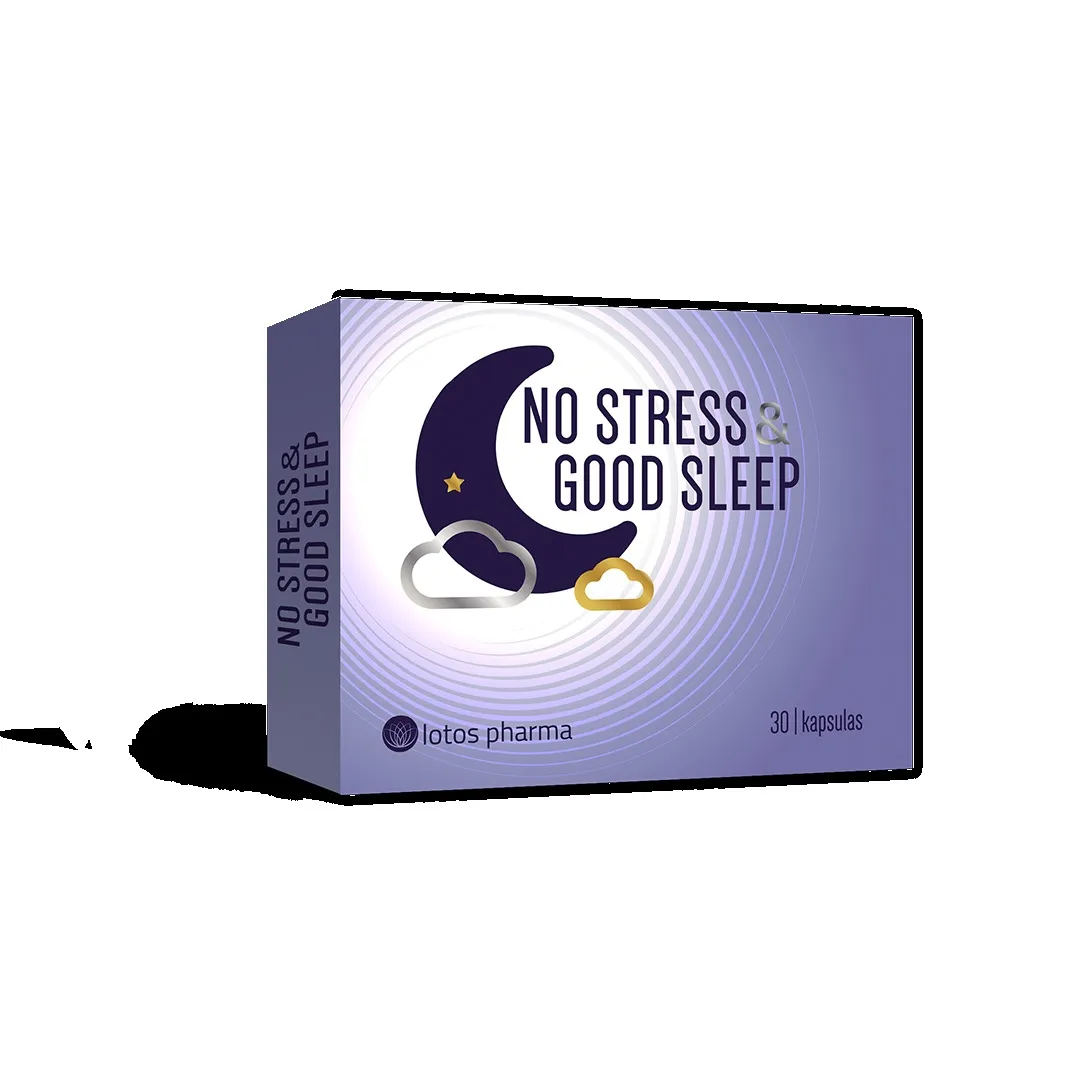 NO STRESS & GOOD SLEEP kapsulas, 30 gab - Produkta attēls 