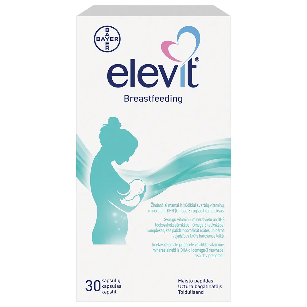 ELEVIT Breastfeeding kapsulas, 30gab - Produkta attēls 2