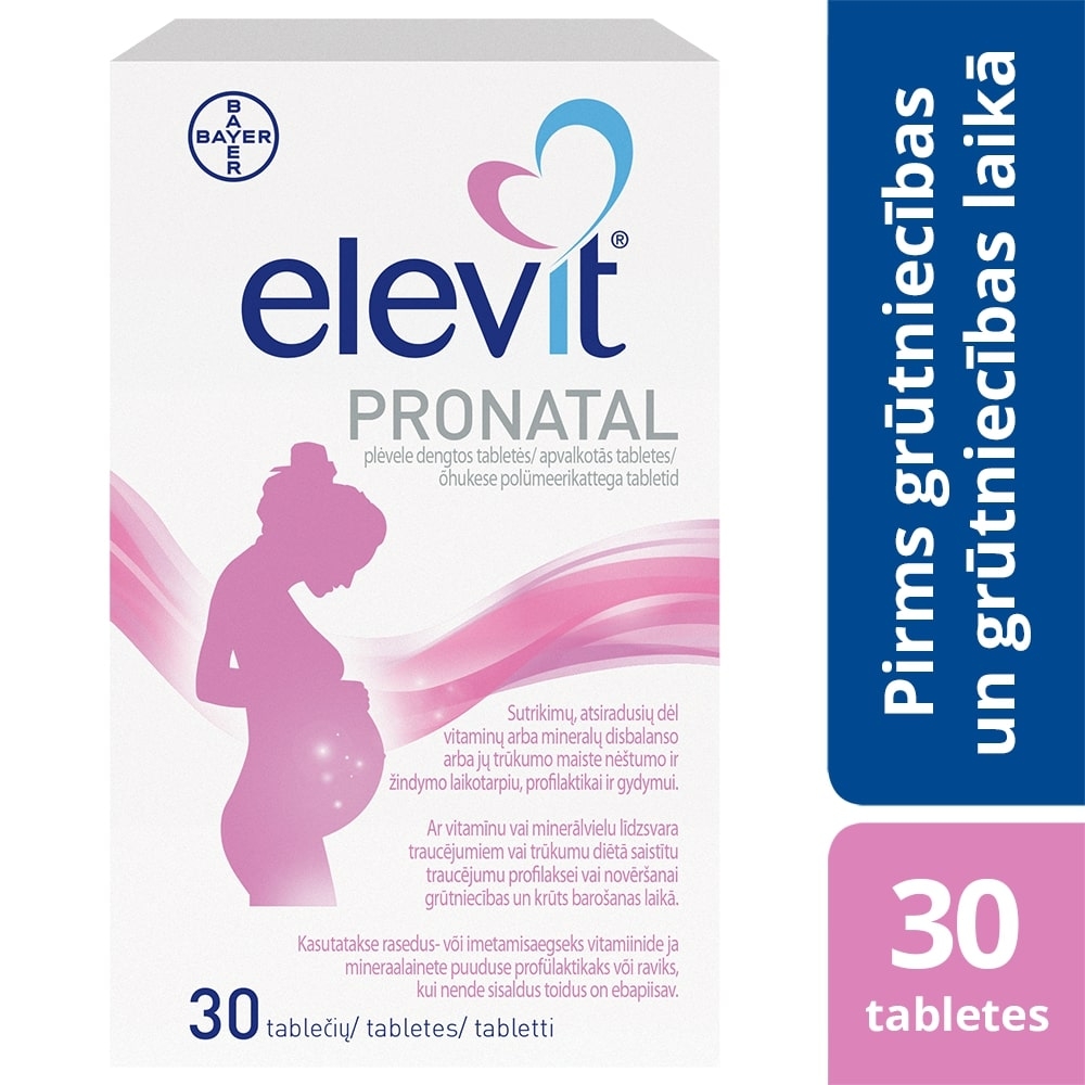 ELEVIT PRONATAL TABLETES N30 - Produkta attēls 2