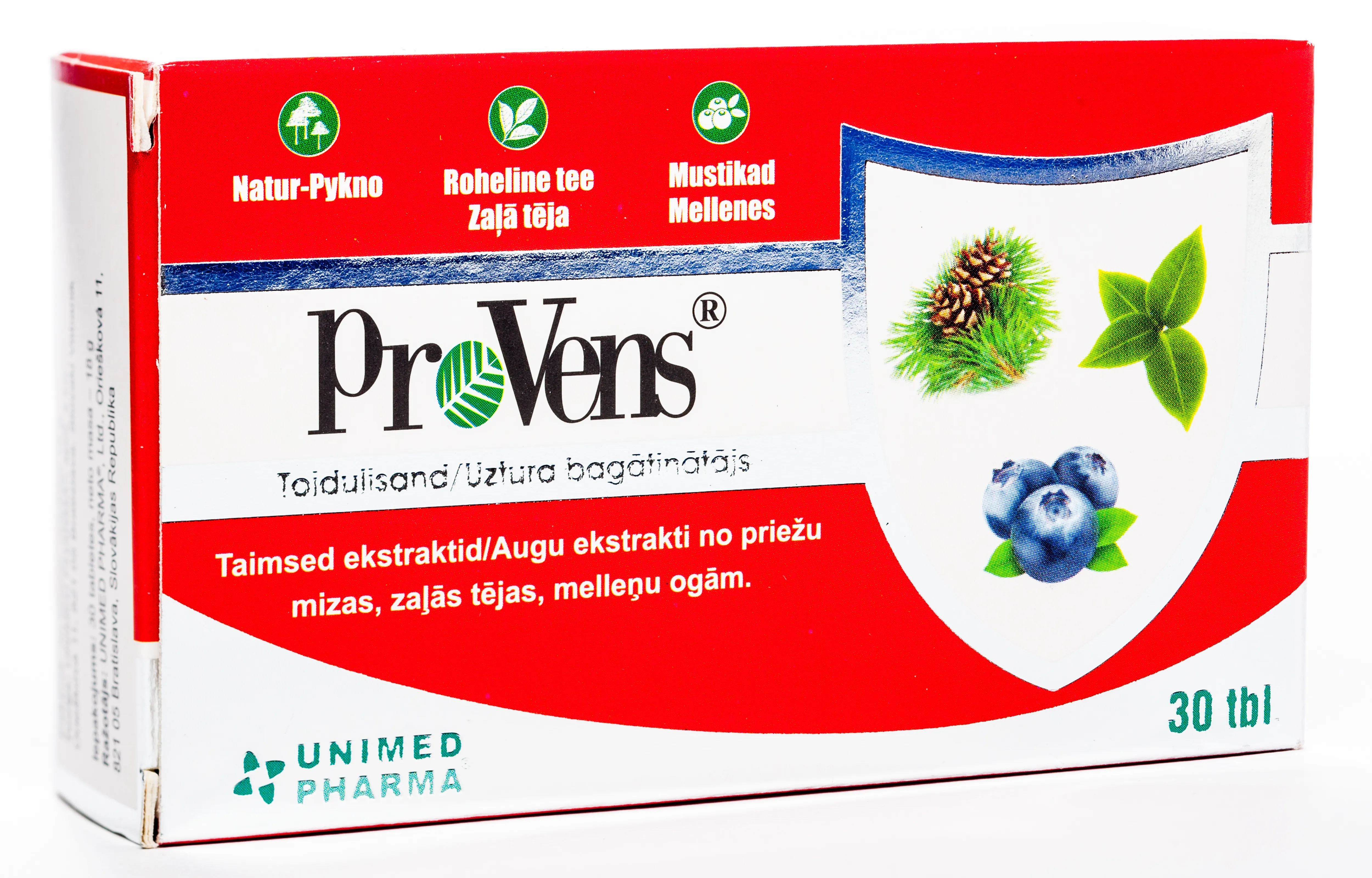 PRO-VENS tabletes, 30 gab. - Produkta attēls 