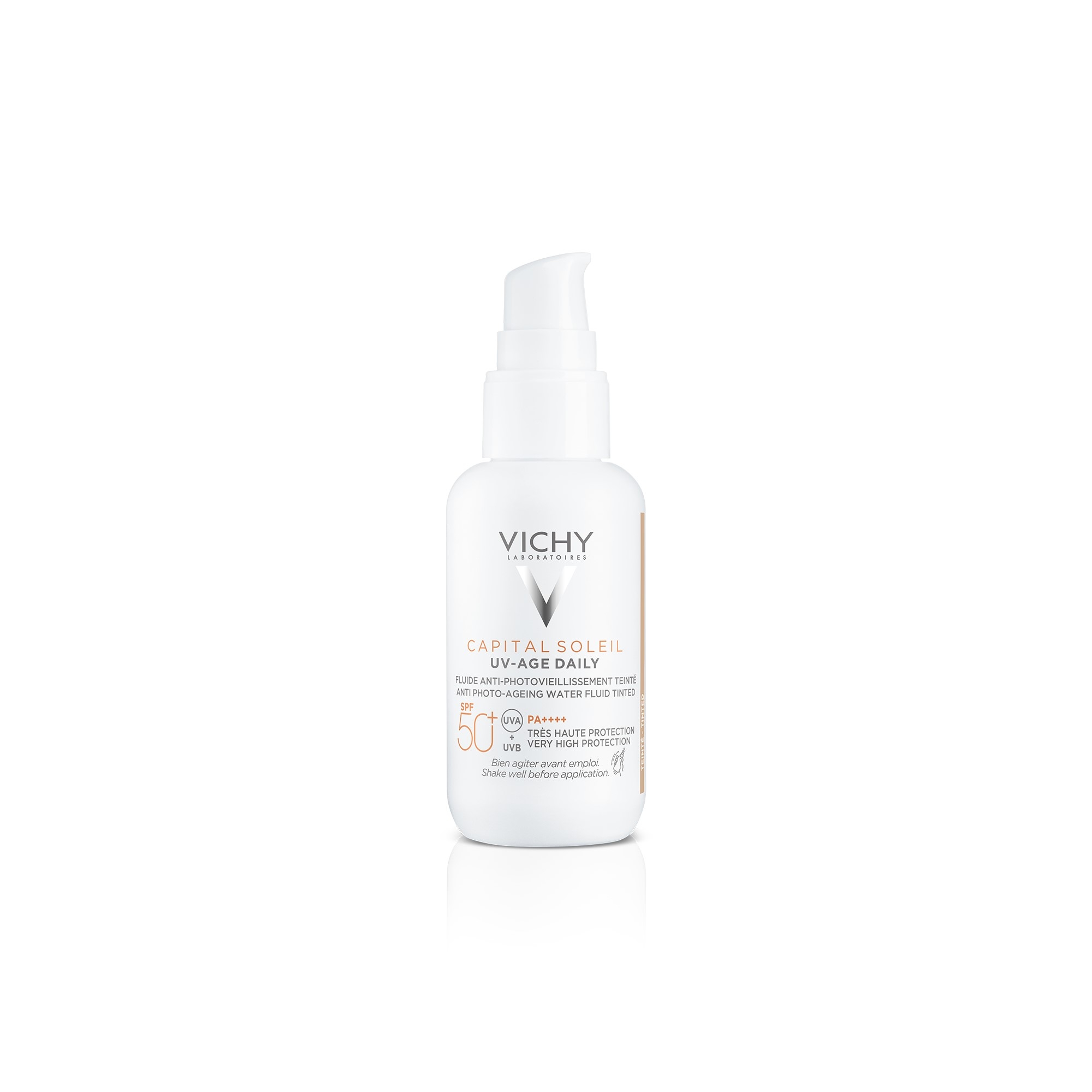 VICHY CAPITAL SOLEIL UV-AGE aizsargkrēms ar toni SPF 50+, 40 ml - Produkta attēls 