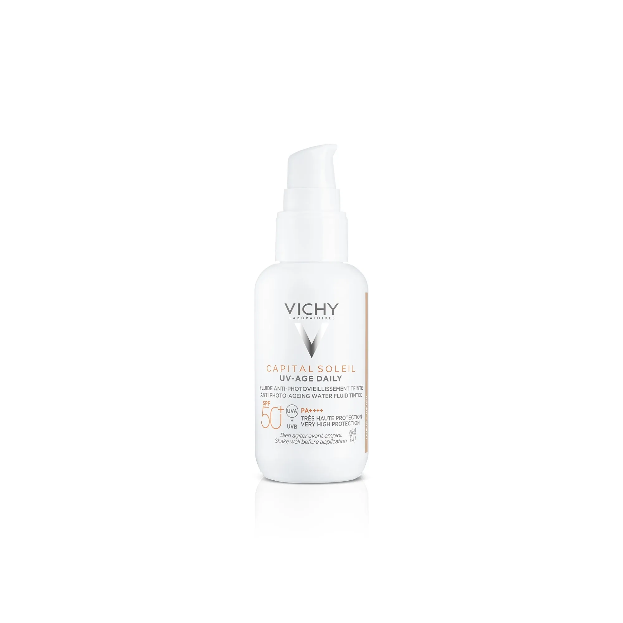 VICHY CAPITAL SOLEIL UV-AGE aizsargkrēms ar toni SPF 50+, 40 ml - Produkta attēls 