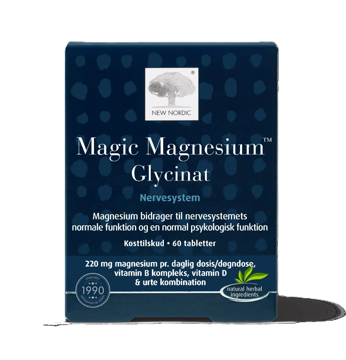 NEW NORDIC Magic Magnesium Glycinat tabletes, 60 gab. - Produkta attēls 