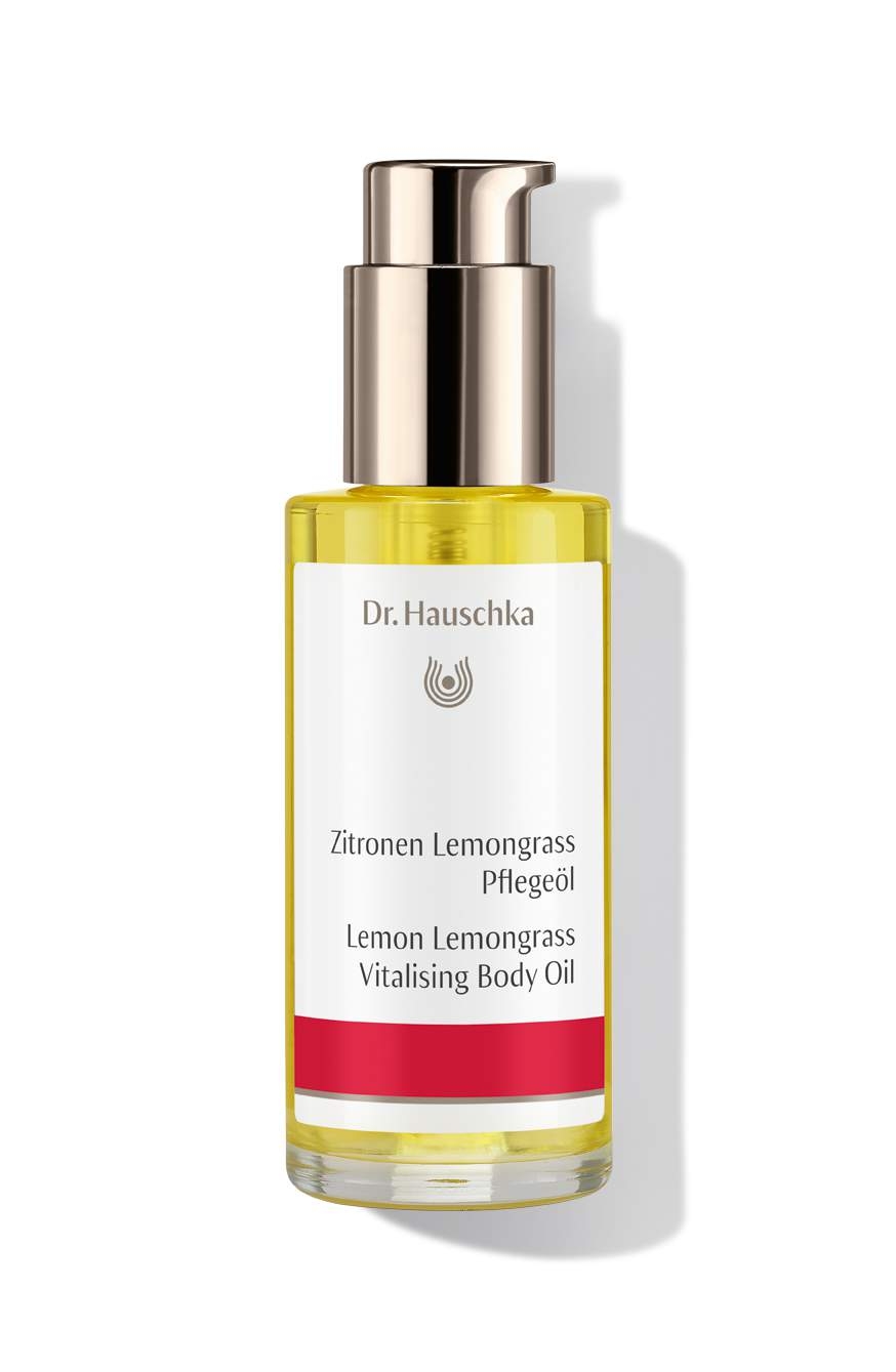 DR. HAUSCHKA uzmundrinoša ķermeņa eļļa citrons - citronzāle, 75 ml - Produkta attēls 
