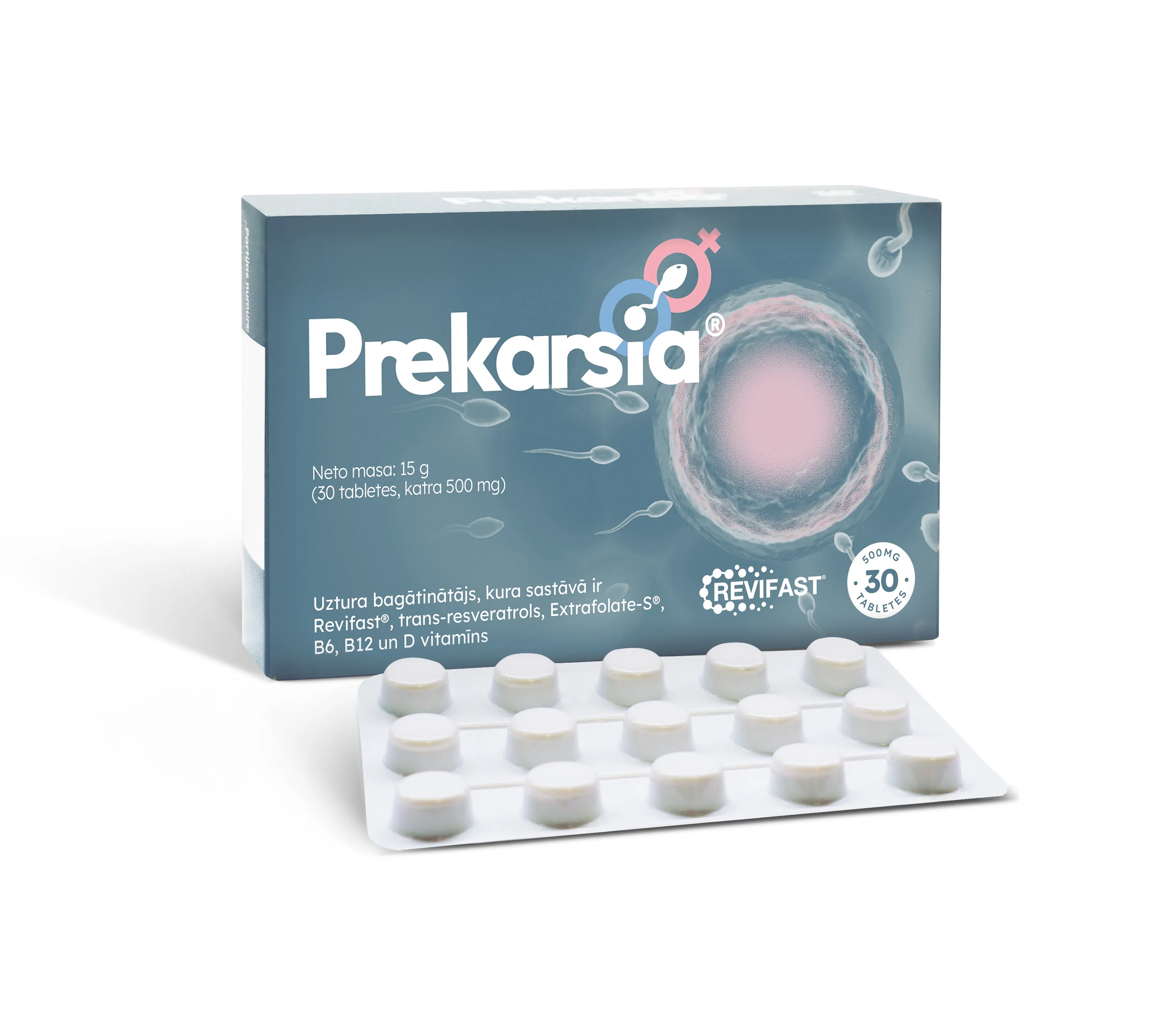 PREKARSIA® tabletes, 30 gab. - Produkta attēls 