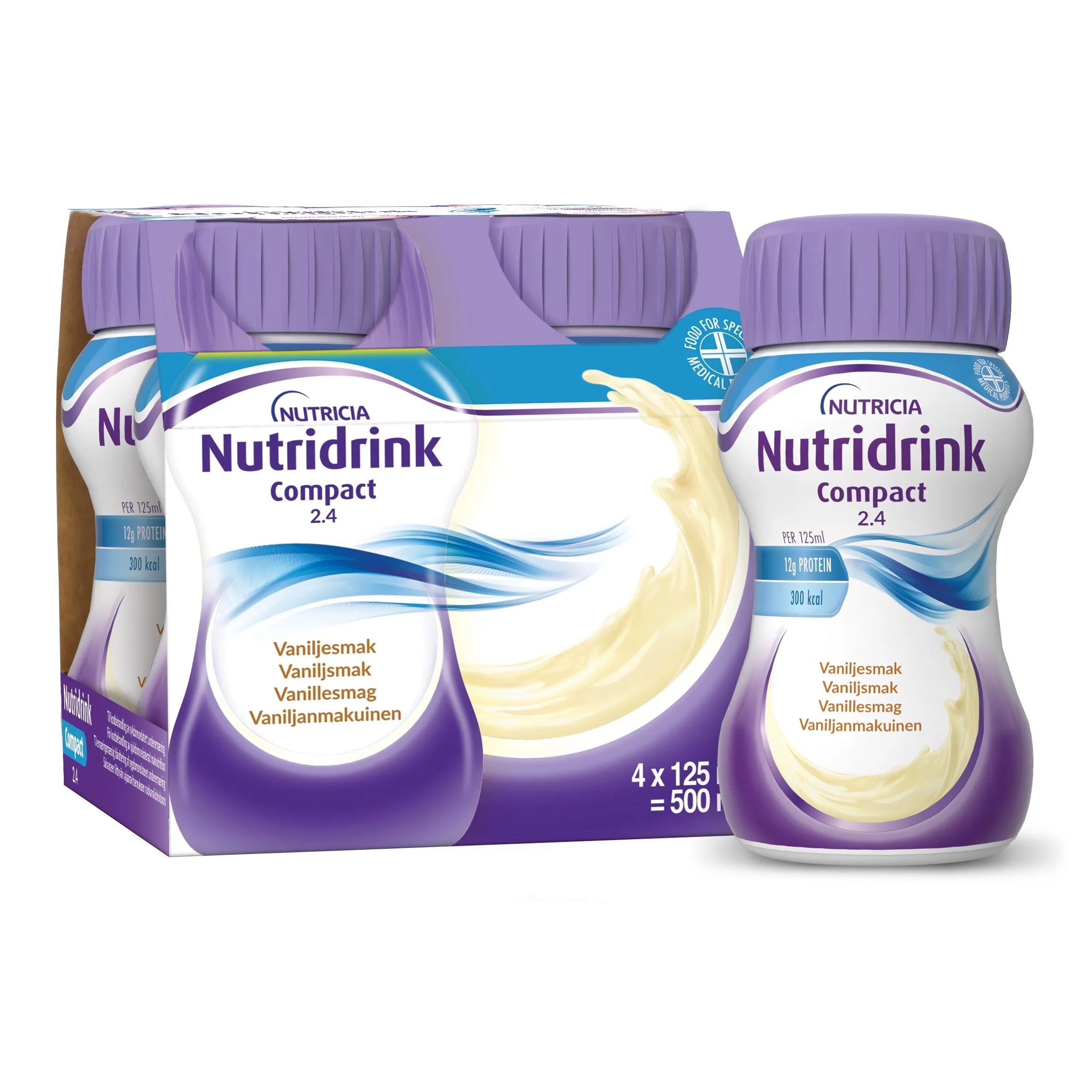 NUTRIDRINK COMPACT ar vaniļas garšu, 125 ml - Produkta attēls 