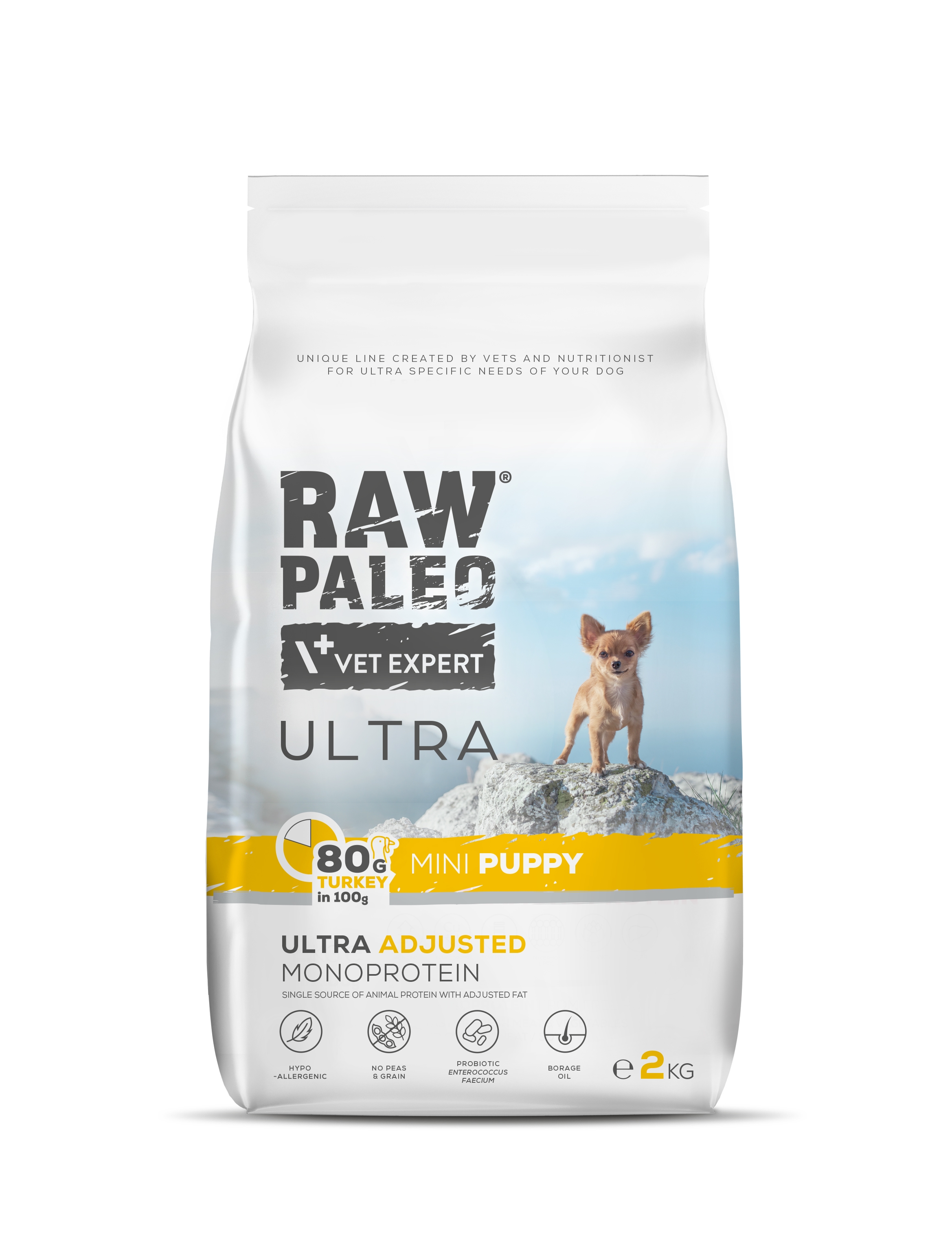 RAW PALEO ULTRA KUCĒNU SAUSĀ B MINI TĪTARS 2KG - Produkta attēls 