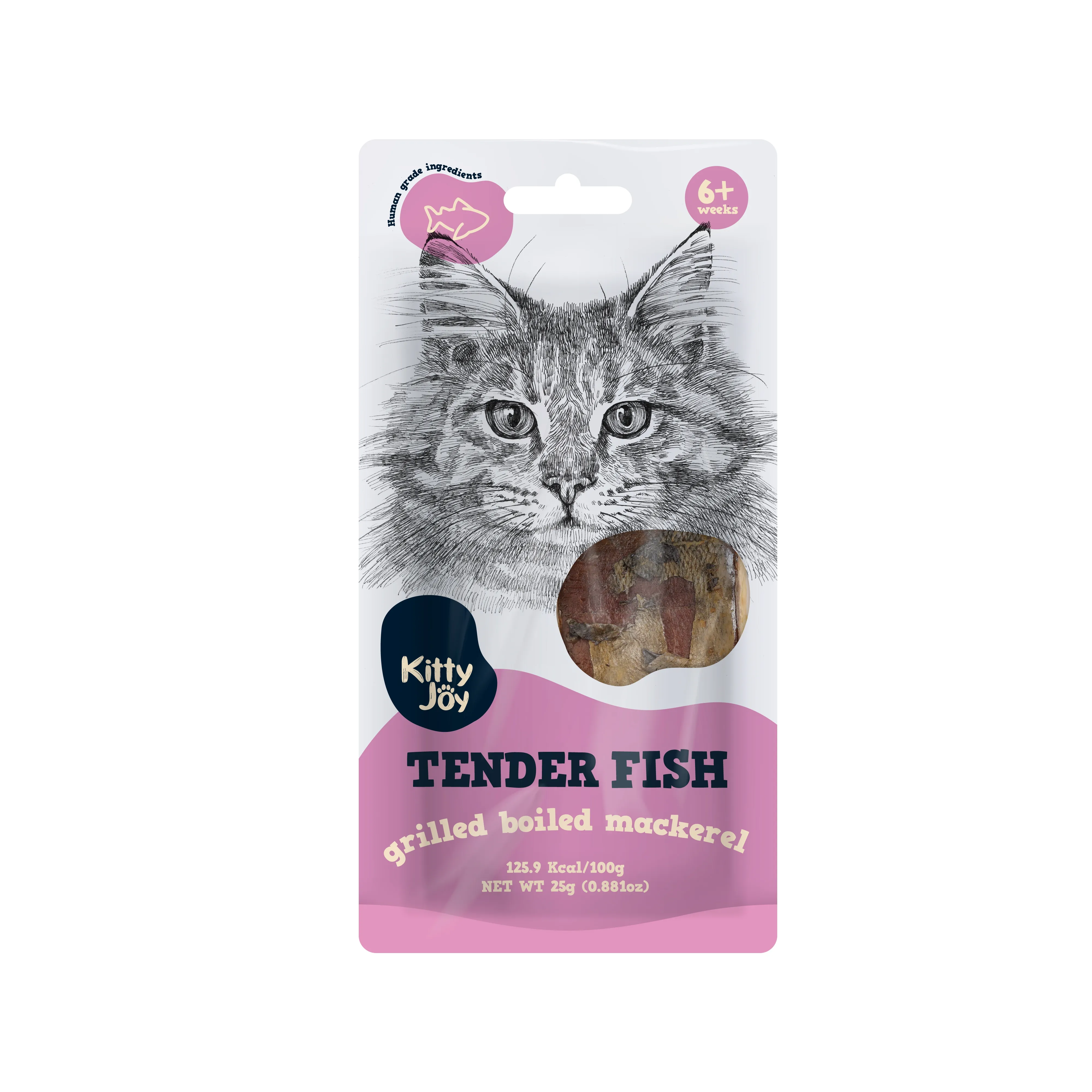 KITTY JOY MAIGA ZIVS GRILĒTA VARĪTĀ SKUMBRIJA 25G - Produkta attēls 