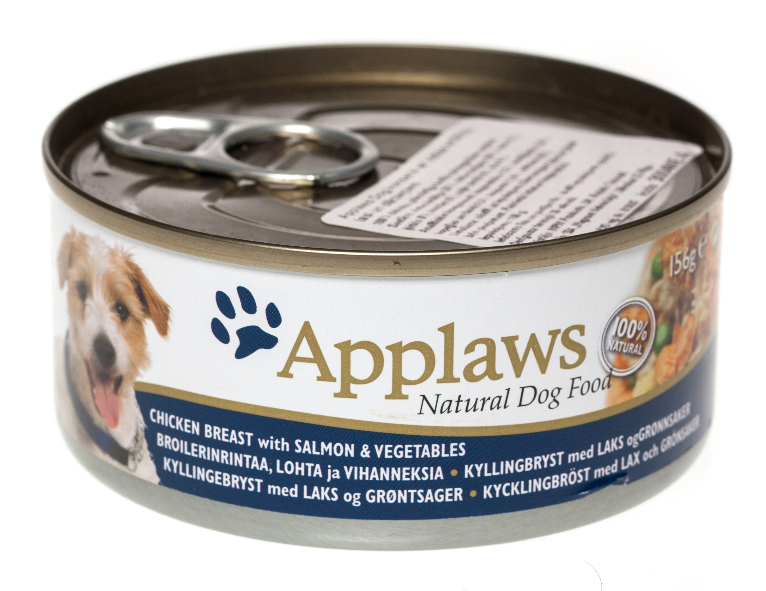 Applaws suņu konservēta barība vista/lasis/dārzeņi 156g - Produkta attēls 