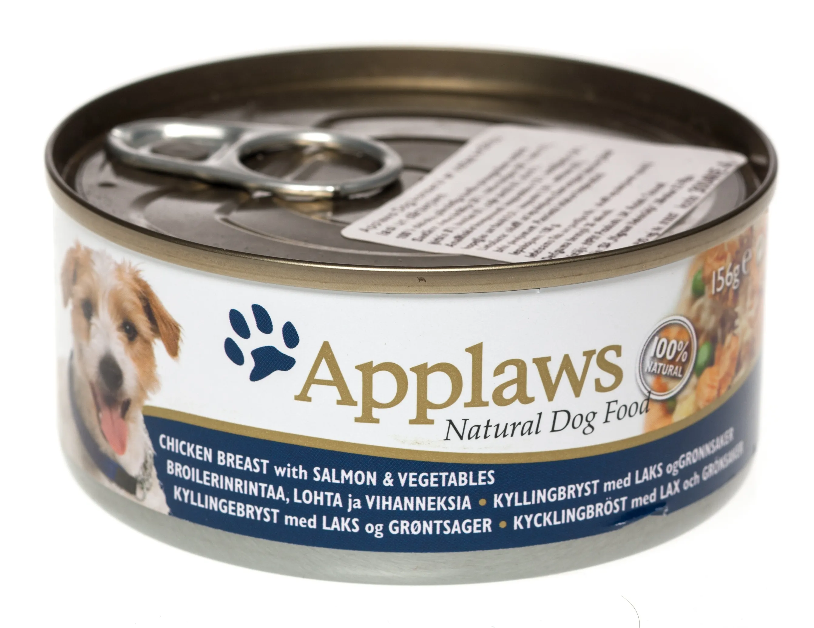 Applaws suņu konservēta barība vista/lasis/dārzeņi 156g - Produkta attēls 