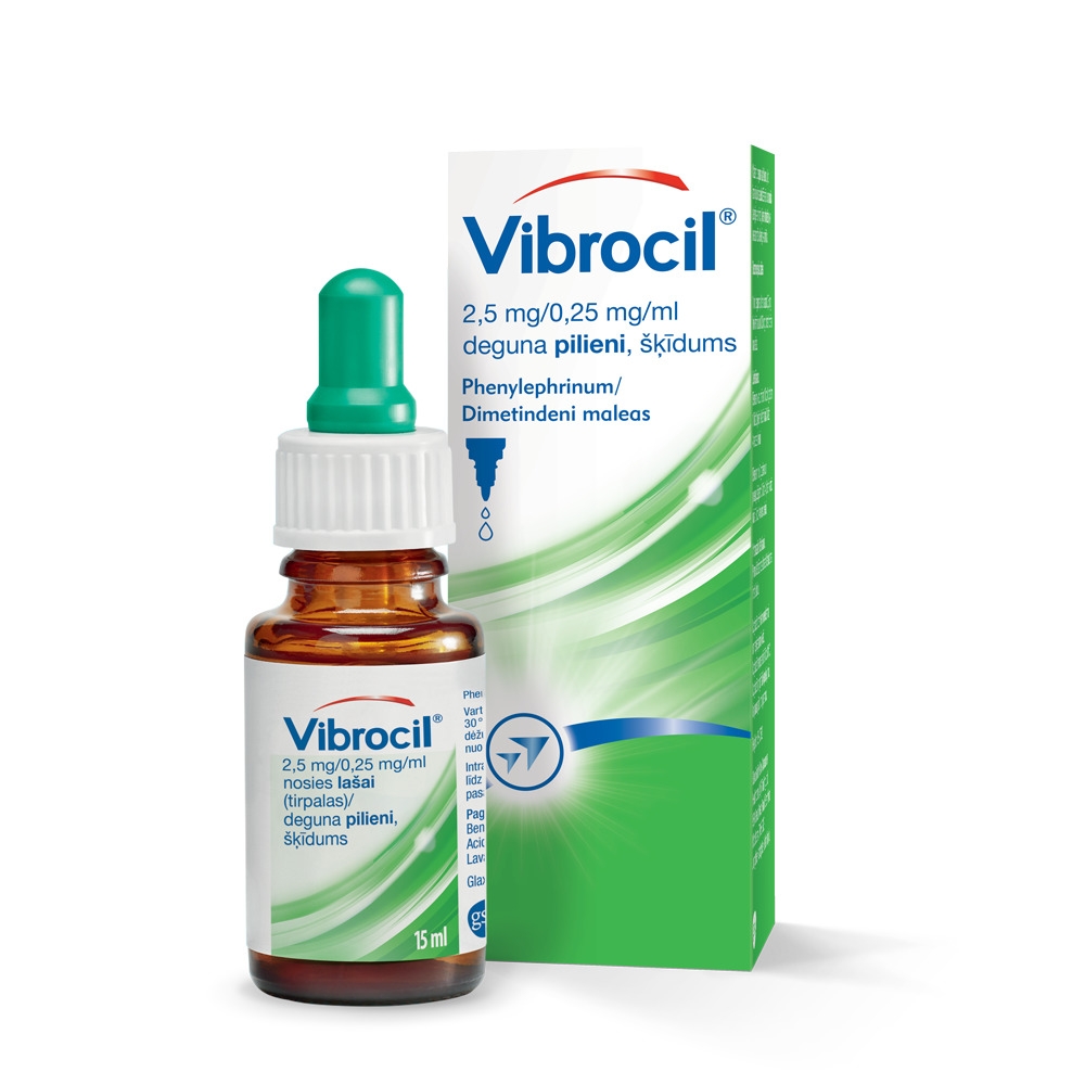 VIBROCIL deguna pilieni, 15 ml - Produkta attēls 