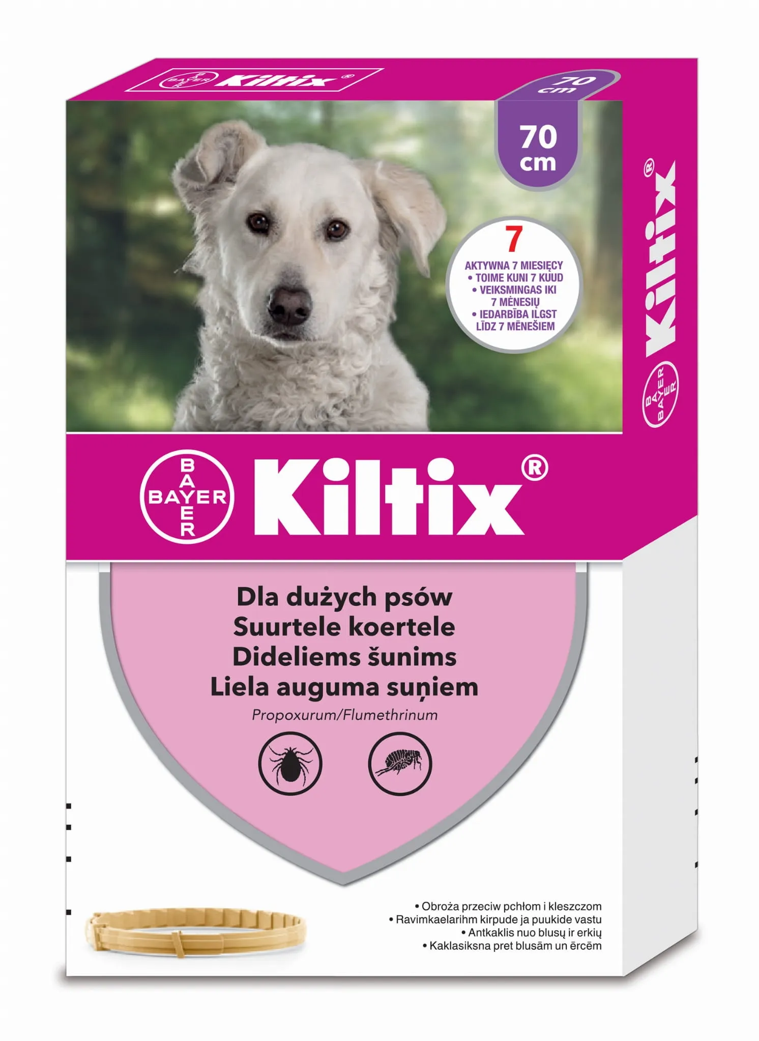 KILTIX KAKLA SIKSNA 70CM LIELIEM SUŅIEM - Produkta attēls 