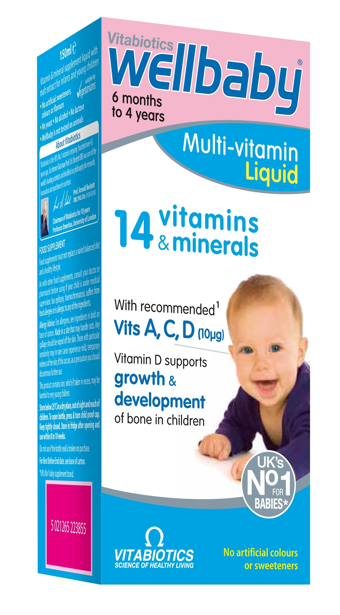 WELLBABY® šķidrums zīdaiņiem un maziem bērniem, 150 ml - Produkta attēls 