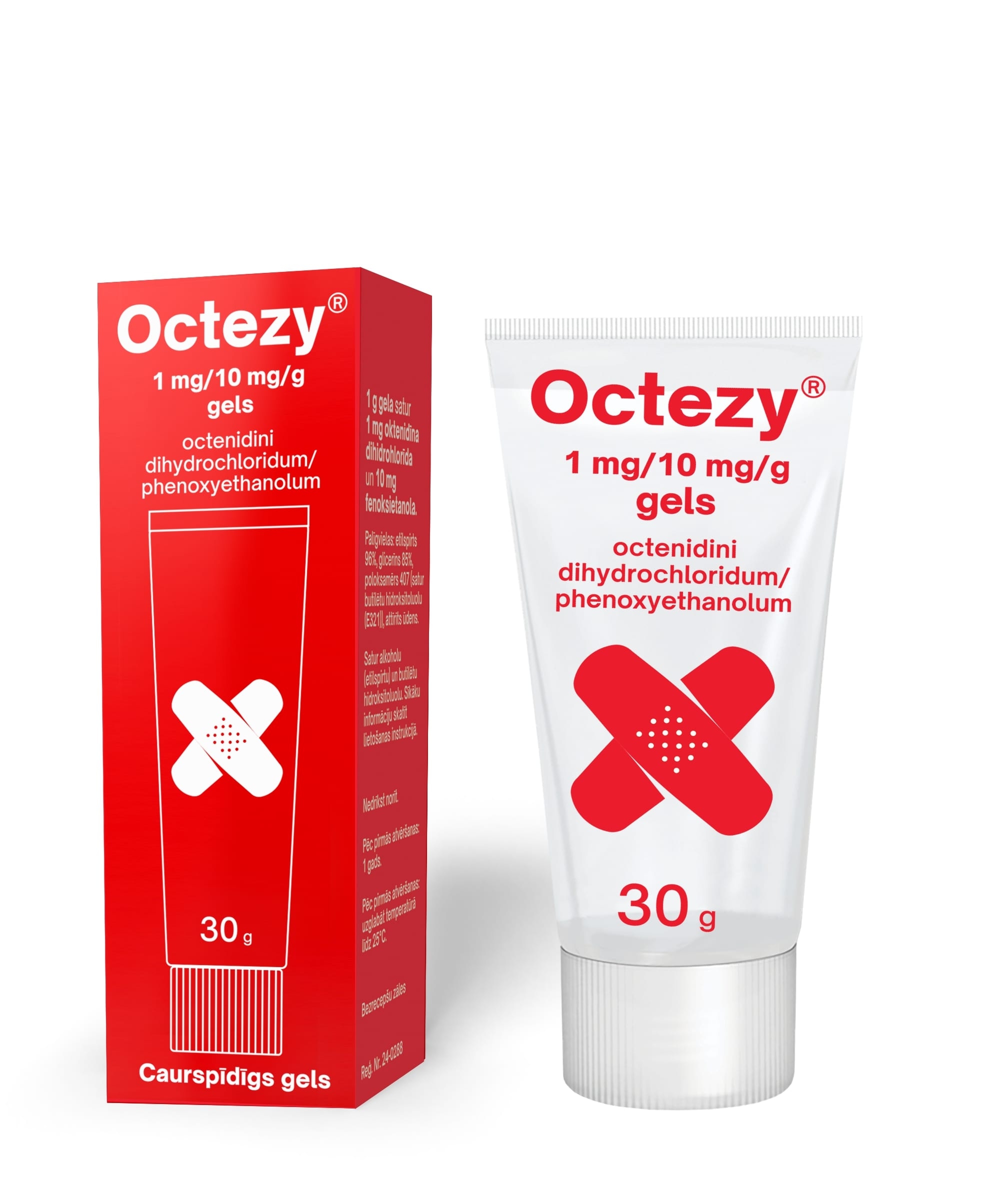 OCTEZY 1 mg/ 10 mg/ g gels, 30 g. - Produkta attēls 