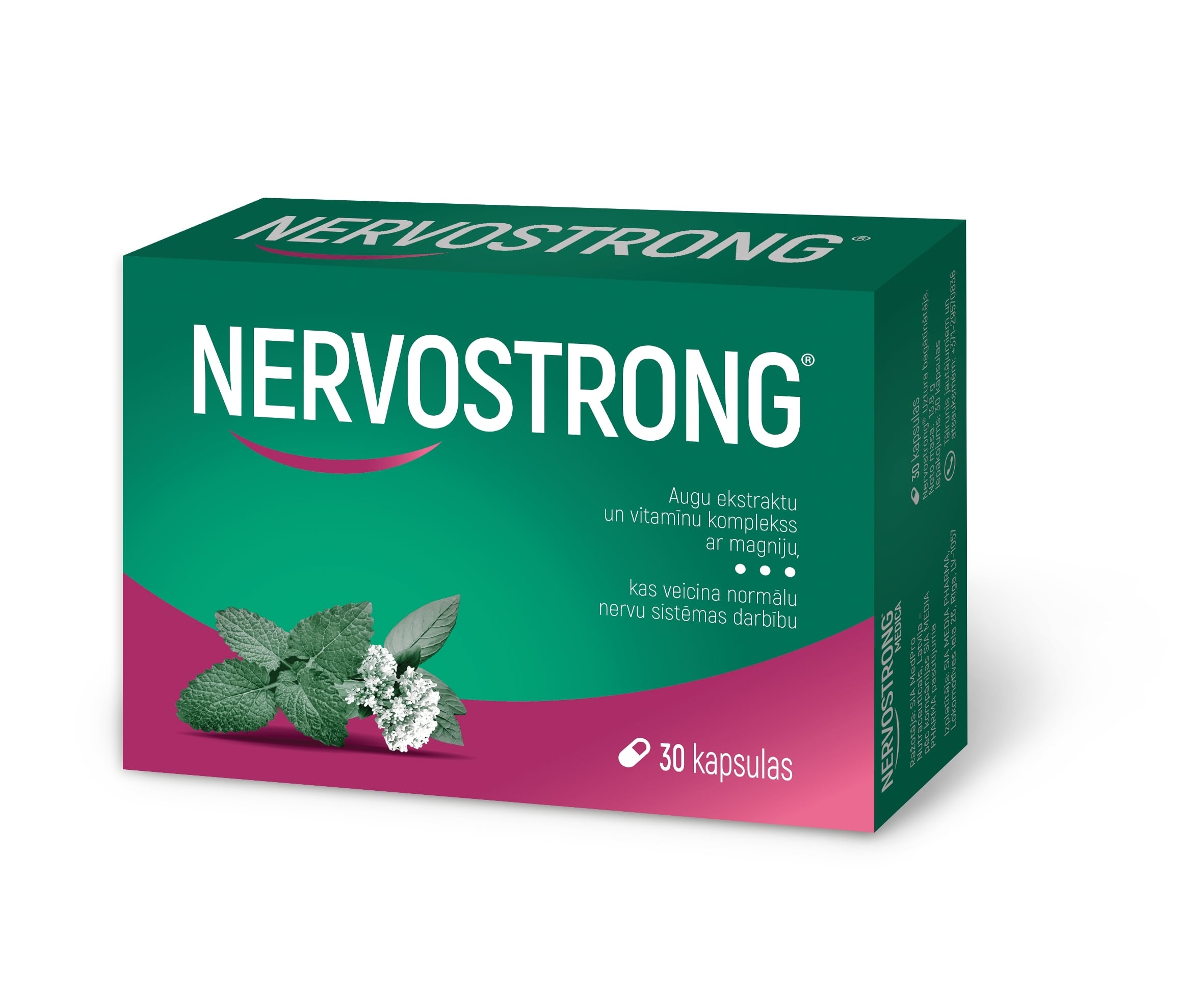 NERVOSTRONG kapsulas, 30 gab - Produkta attēls 