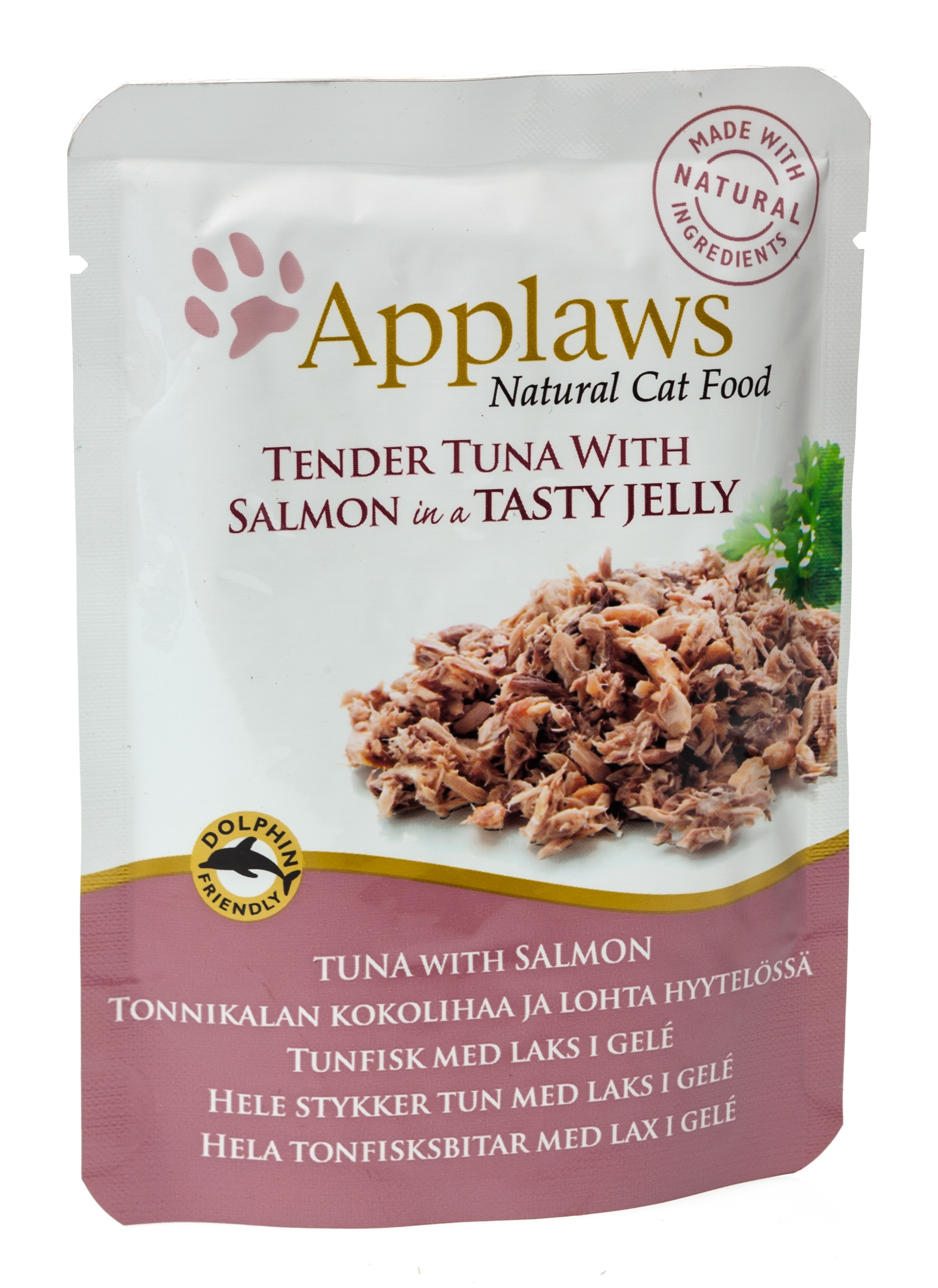 Applaws kaķu mitrā barība paciņā tuncis/lasis želejā 70g (8256) - Produkta attēls 