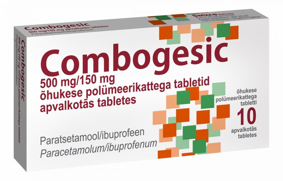 COMBOGESIC 500MG/150MG TBL N10 - Produkta attēls 