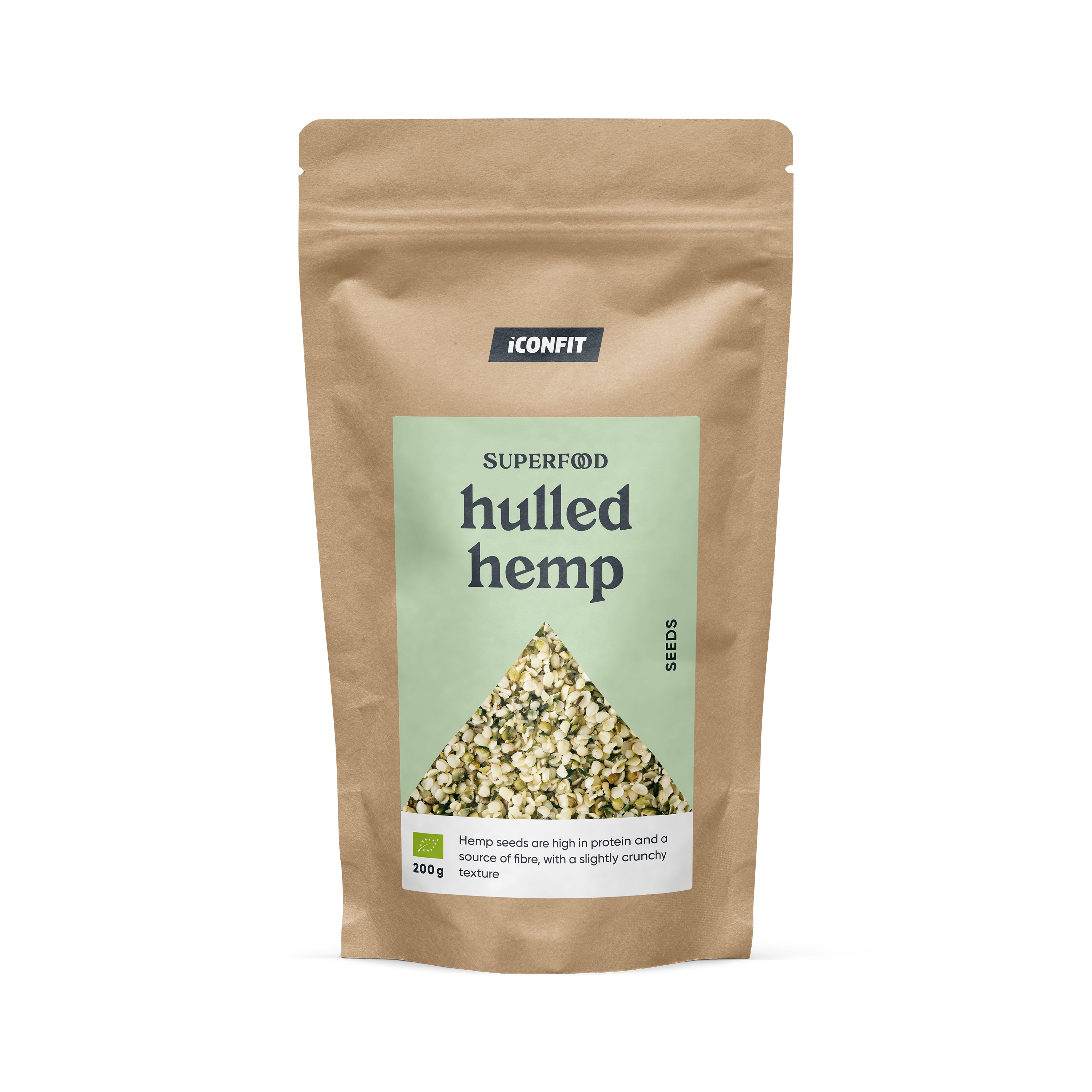 ICONFIT Bioloģiskās kaņepju sēklas (200g) - Produkta attēls 