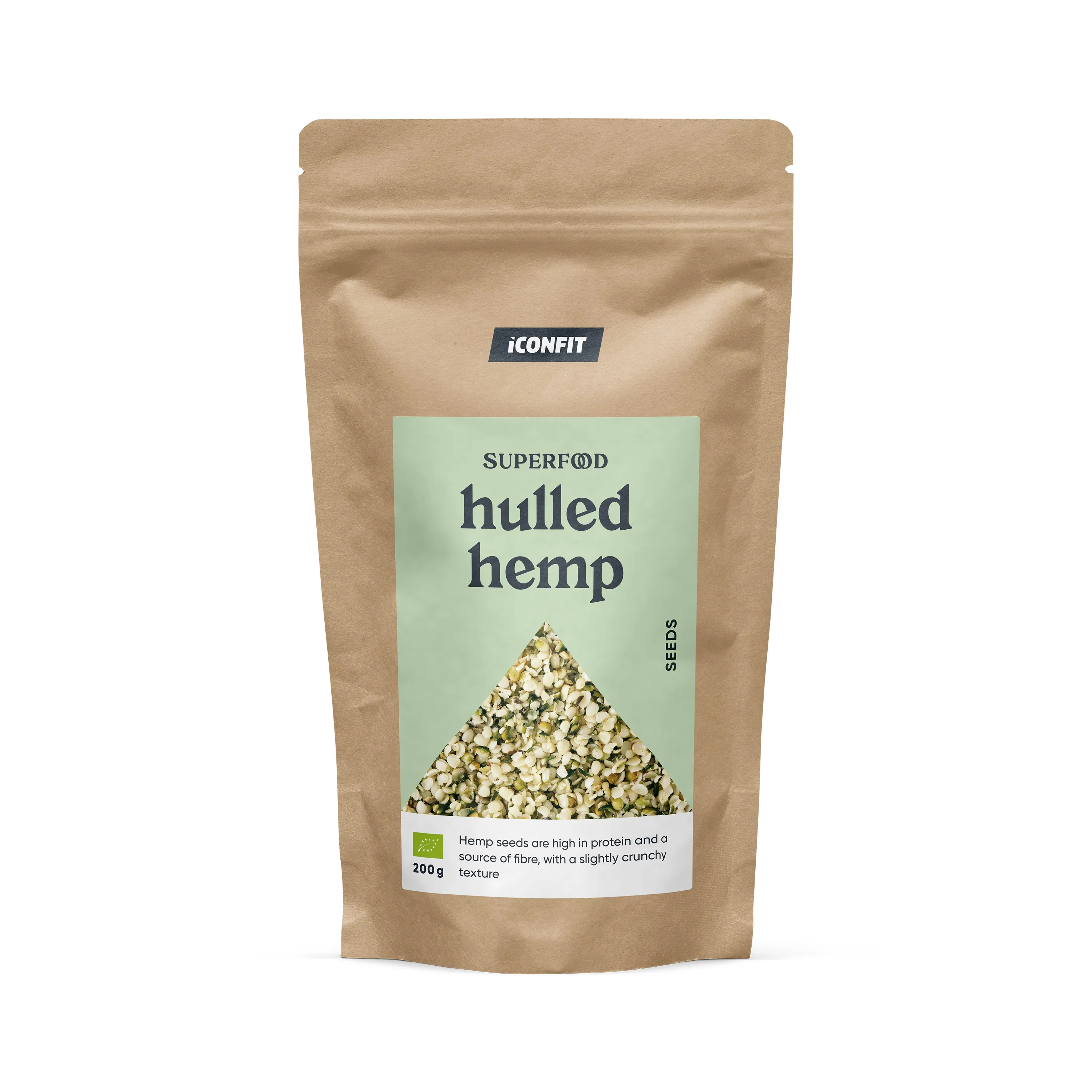 ICONFIT Bioloģiskās kaņepju sēklas (200g) - Produkta attēls 