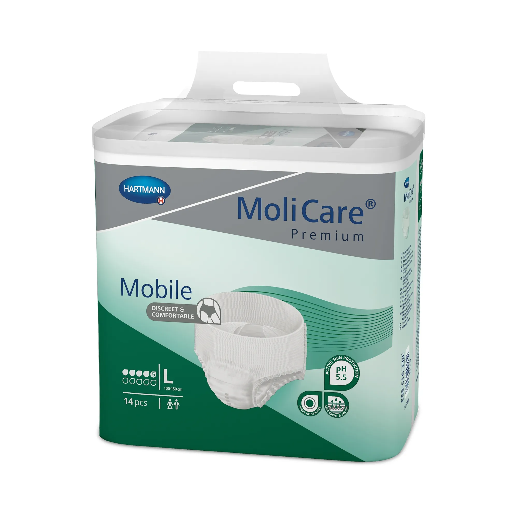 MOLICARE Premium Mobile bikses (L izmērs,5 lāses), 14 gab - Produkta attēls 