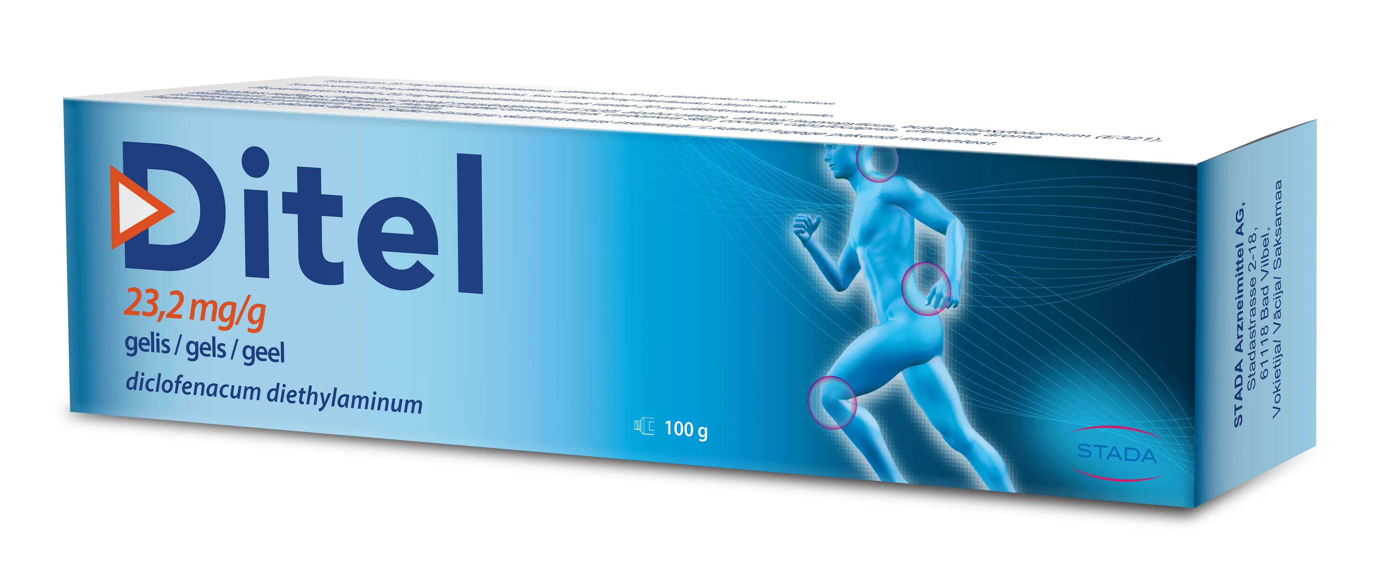 DITEL 23,2 mg / g gels, 100 g. - Produkta attēls 