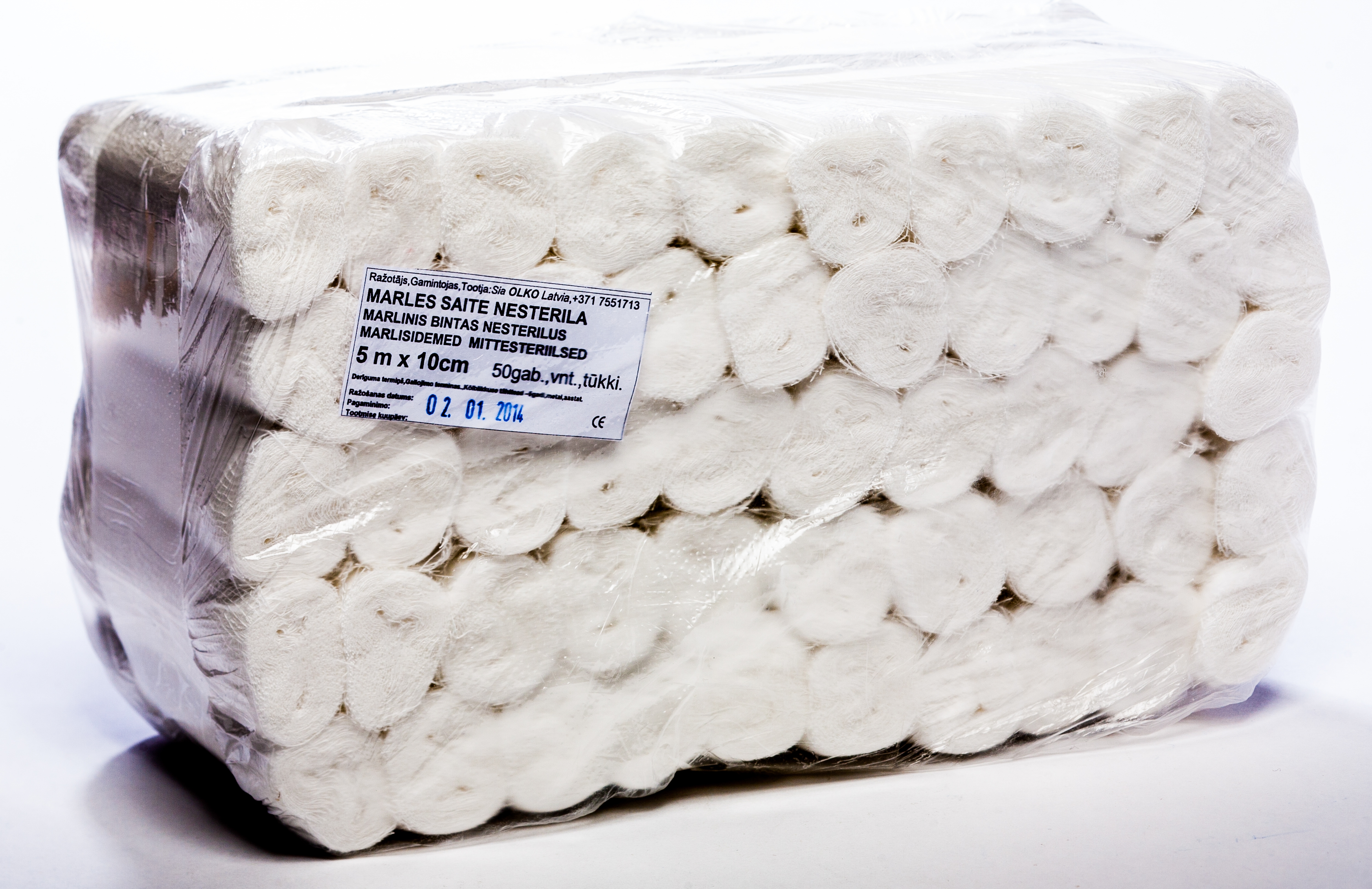 SAITE MARLES NESTERILA 5Mx10CM N50 (OLKO) - Produkta attēls 