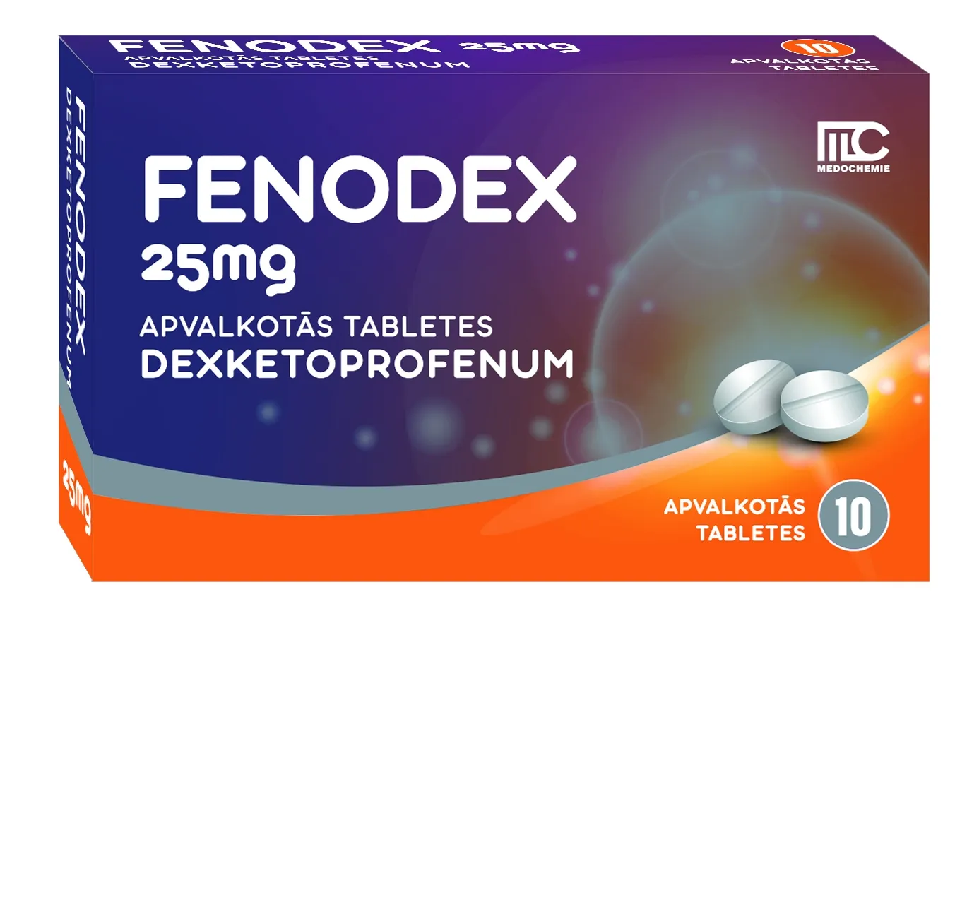 FENODEX 25MG TBL N10 - Produkta attēls 