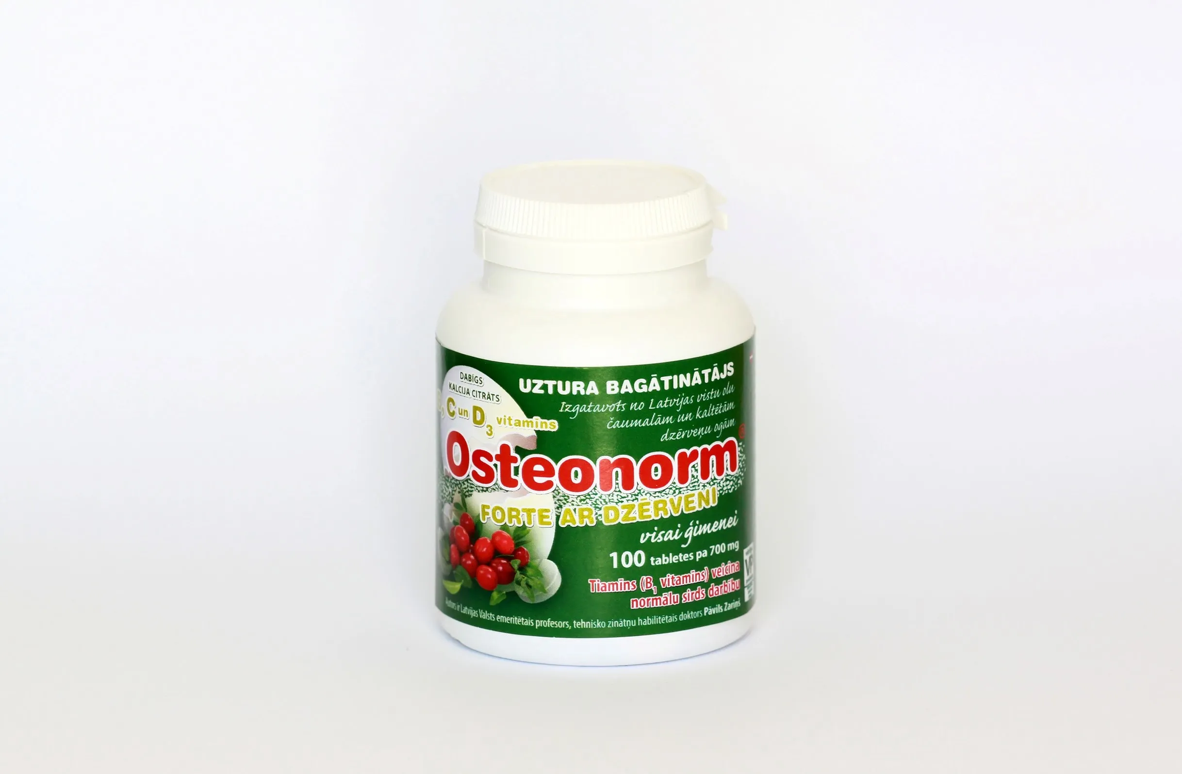 OSTEONORM FORTE 700 mg ar dzērveņu garšu tabletes, 100 gab. - Produkta attēls 