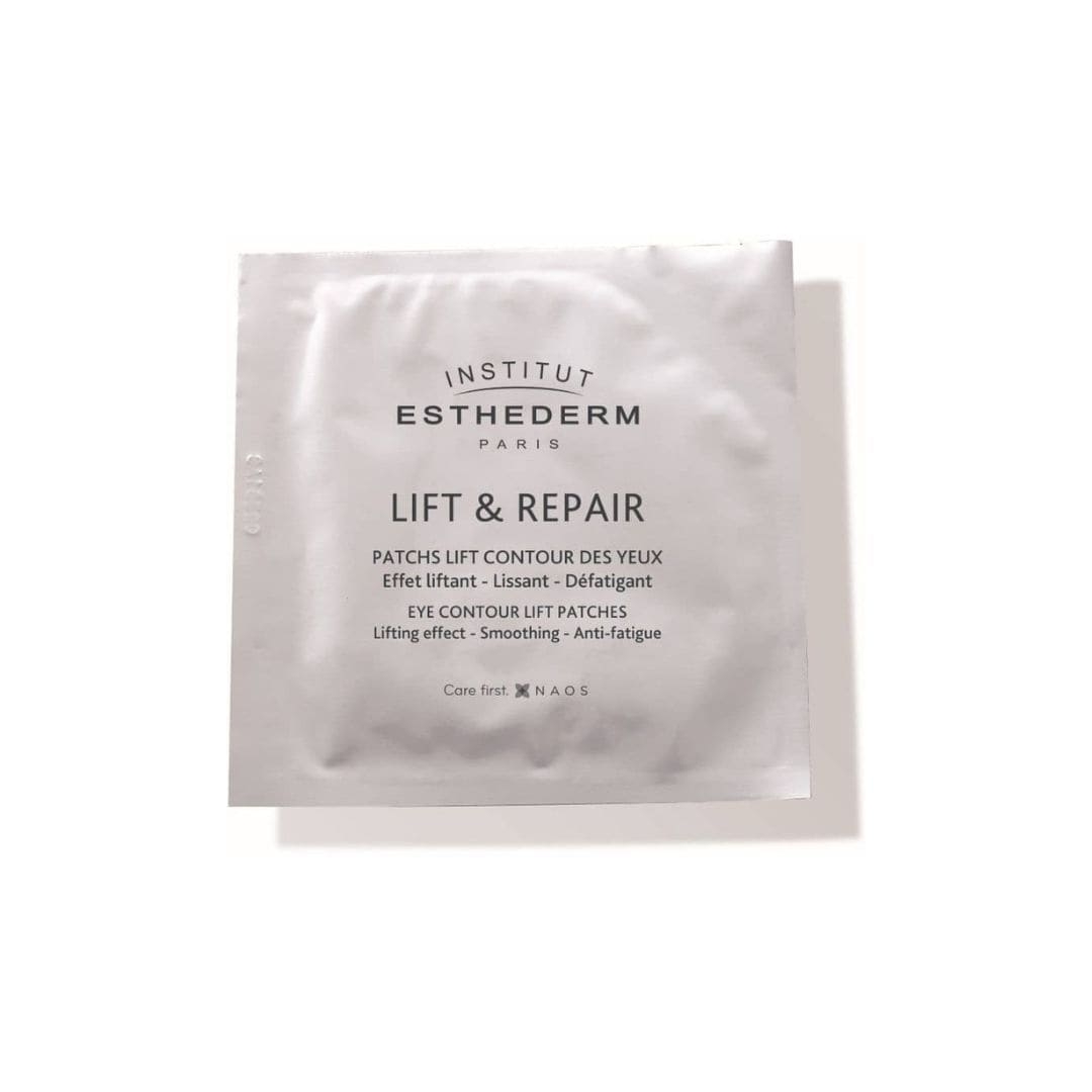 INSTITUT ESTHEDERM Lift & Repair plāksnīšu maska acu zonai, 10 x 2 gab - Produkta attēls 