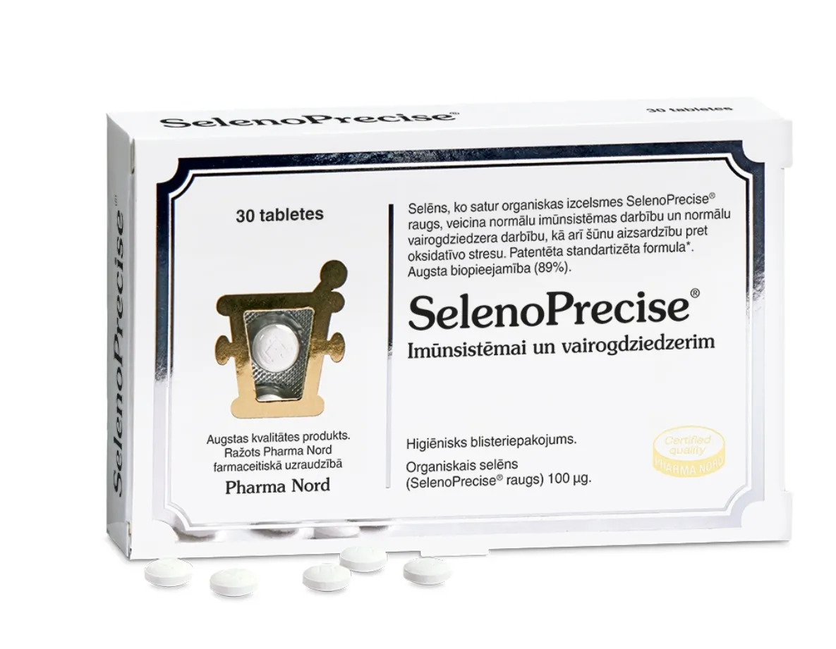 SELENO PRECISE 100 mcg tabletes, 30 gab. - Produkta attēls 