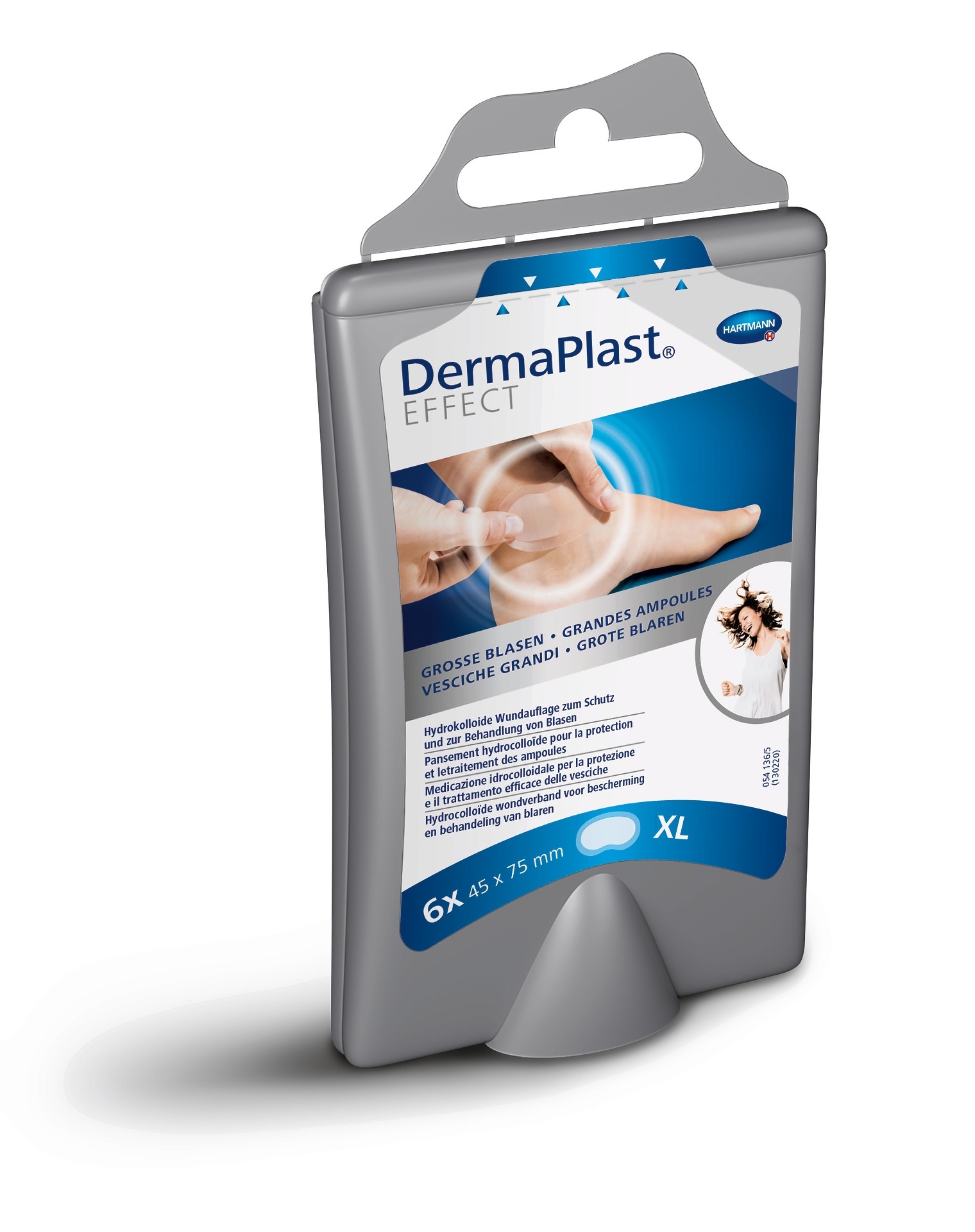 DERMAPLAST Effect XL plāksteri (75 x 45 mm), 6 gab - Produkta attēls 