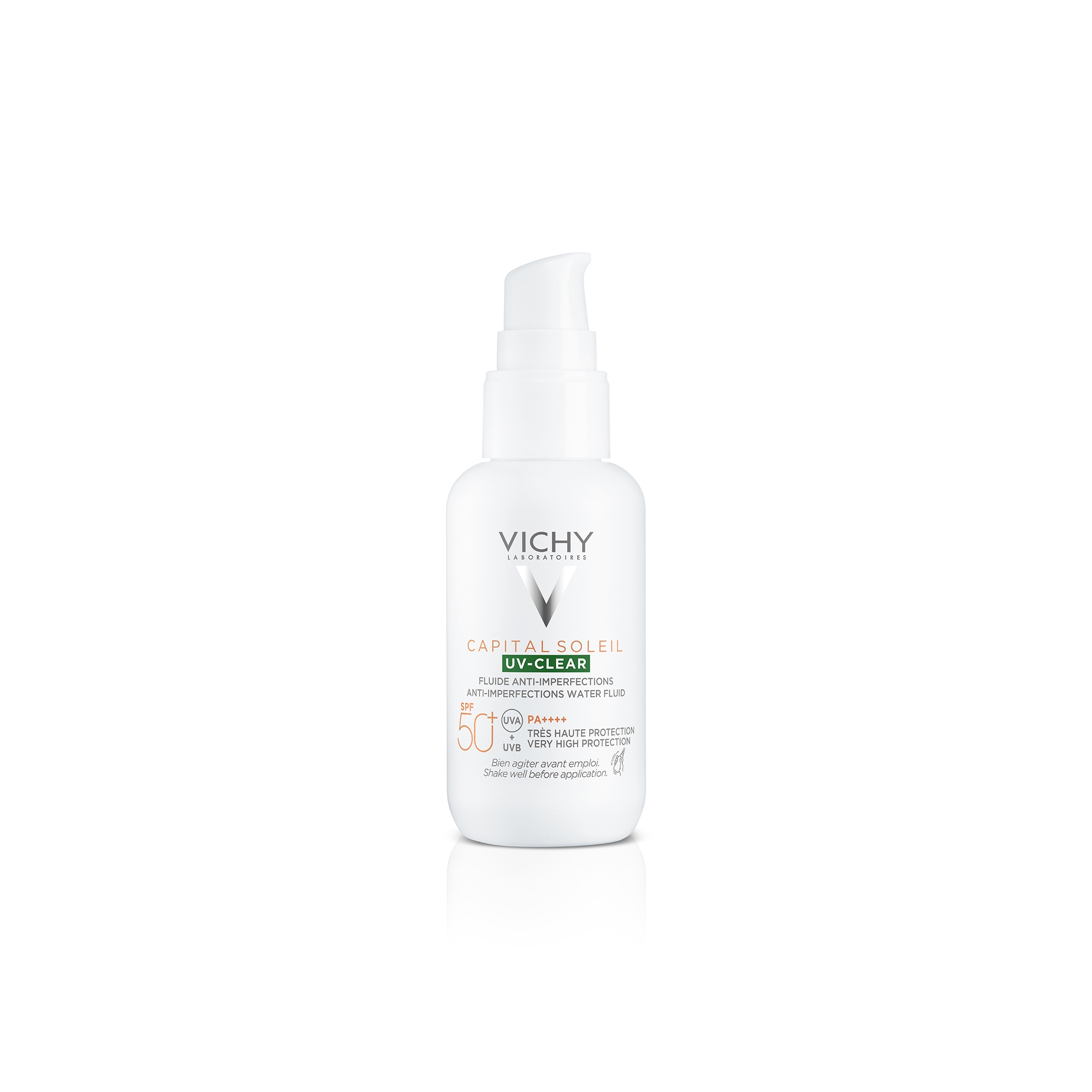 VICHY CAPITAL SOLEIL UV-Clear fluīds SPF 50+, 40 ml - Produkta attēls 