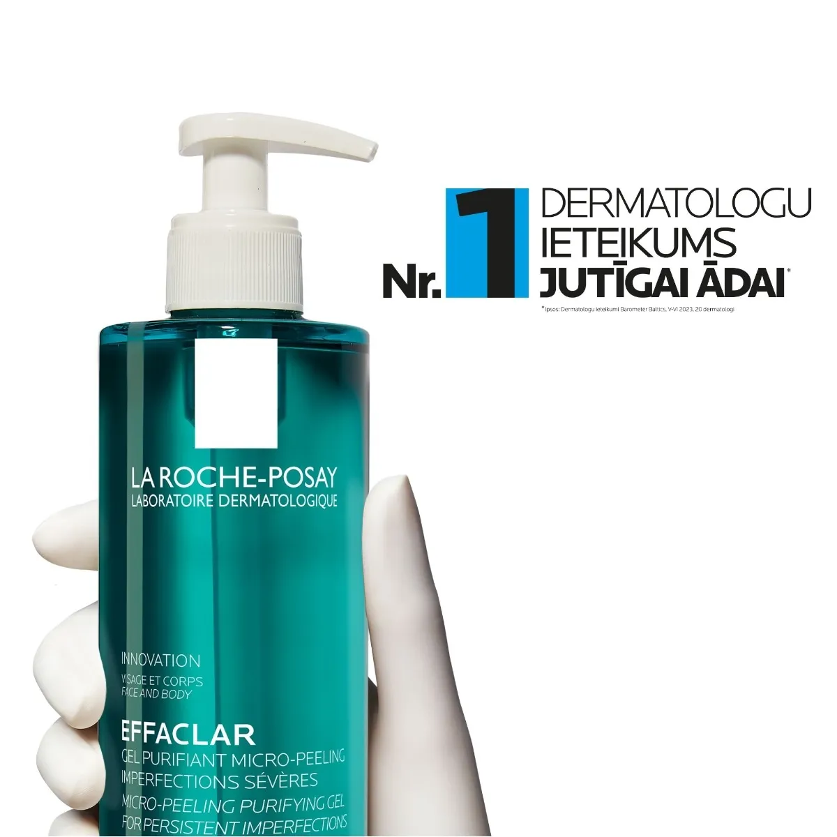 LA ROCHE-POSAY Effaclar Micro-peeling želeja, 400 ml - Produkta attēls 3
